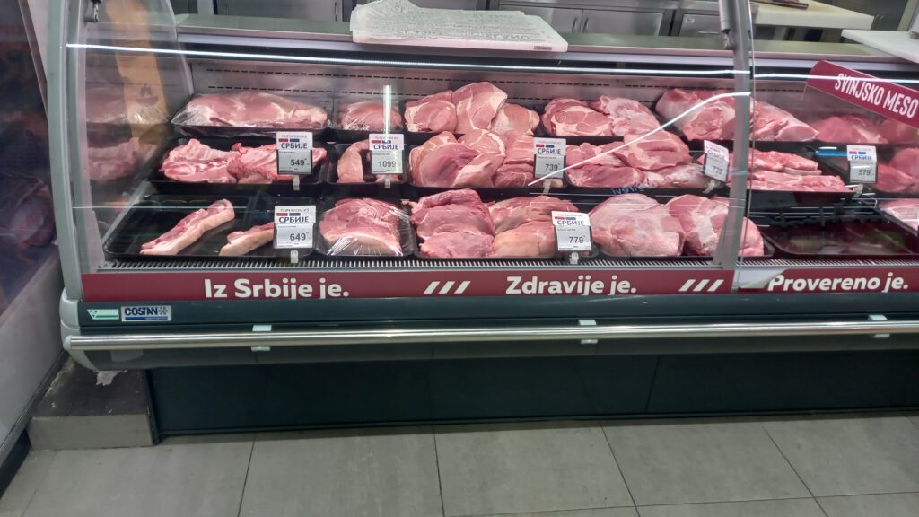 Prodavnica, proizvodi,  meso