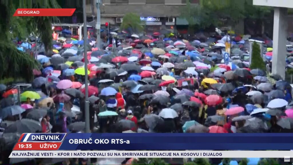 TEMA PROTEST 
LIVE ŽELJKO VELJKOVIĆ I ŽANA BULAJIĆ
ČETVRTI PROTEST PROTIV NASILJA U BEOGRADU