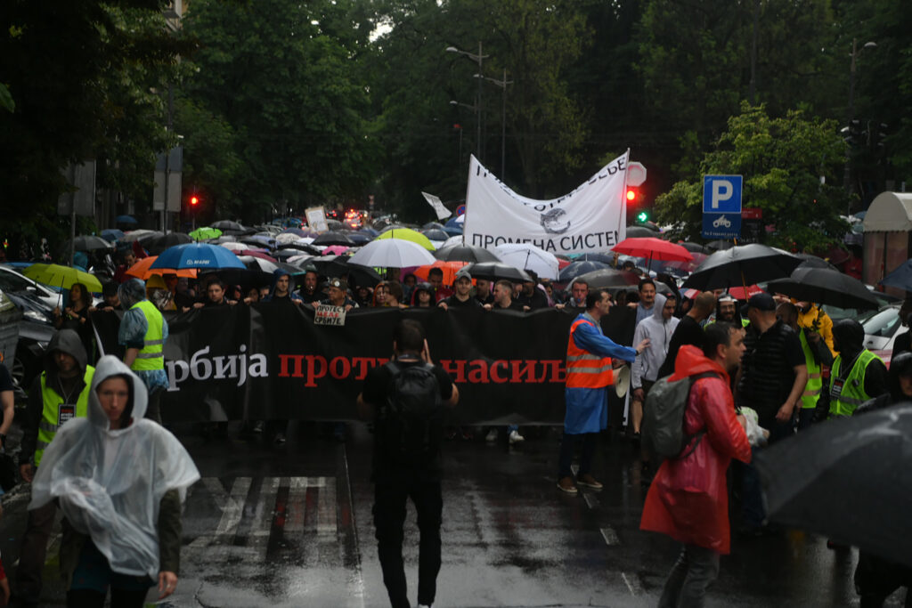Beograd 27.05.2023. Protest protiv nasilja treci,, setnja ka rts-u