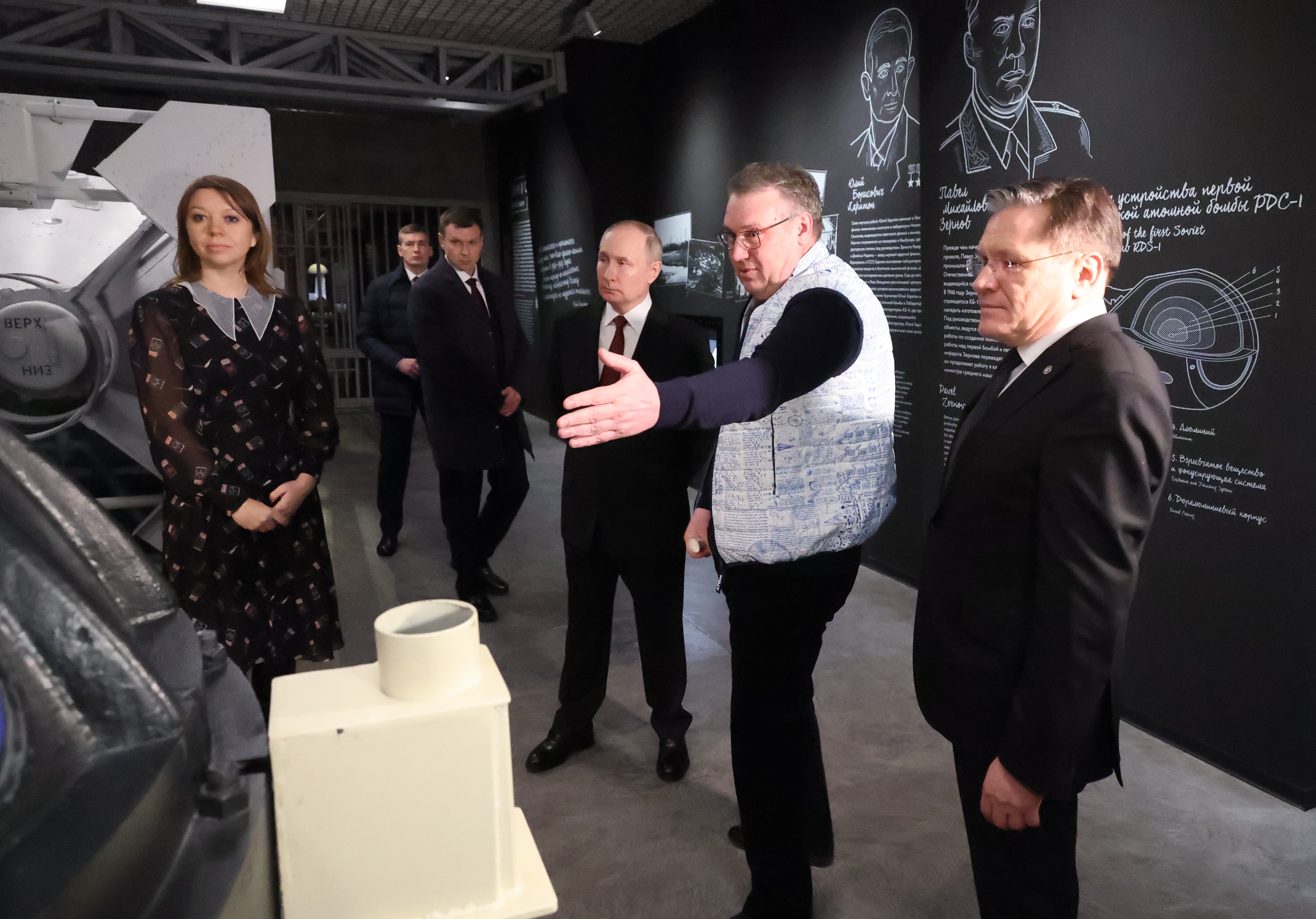 Russian President Vladimir Putin visits the International Exhibition-forum Russia in Moscow