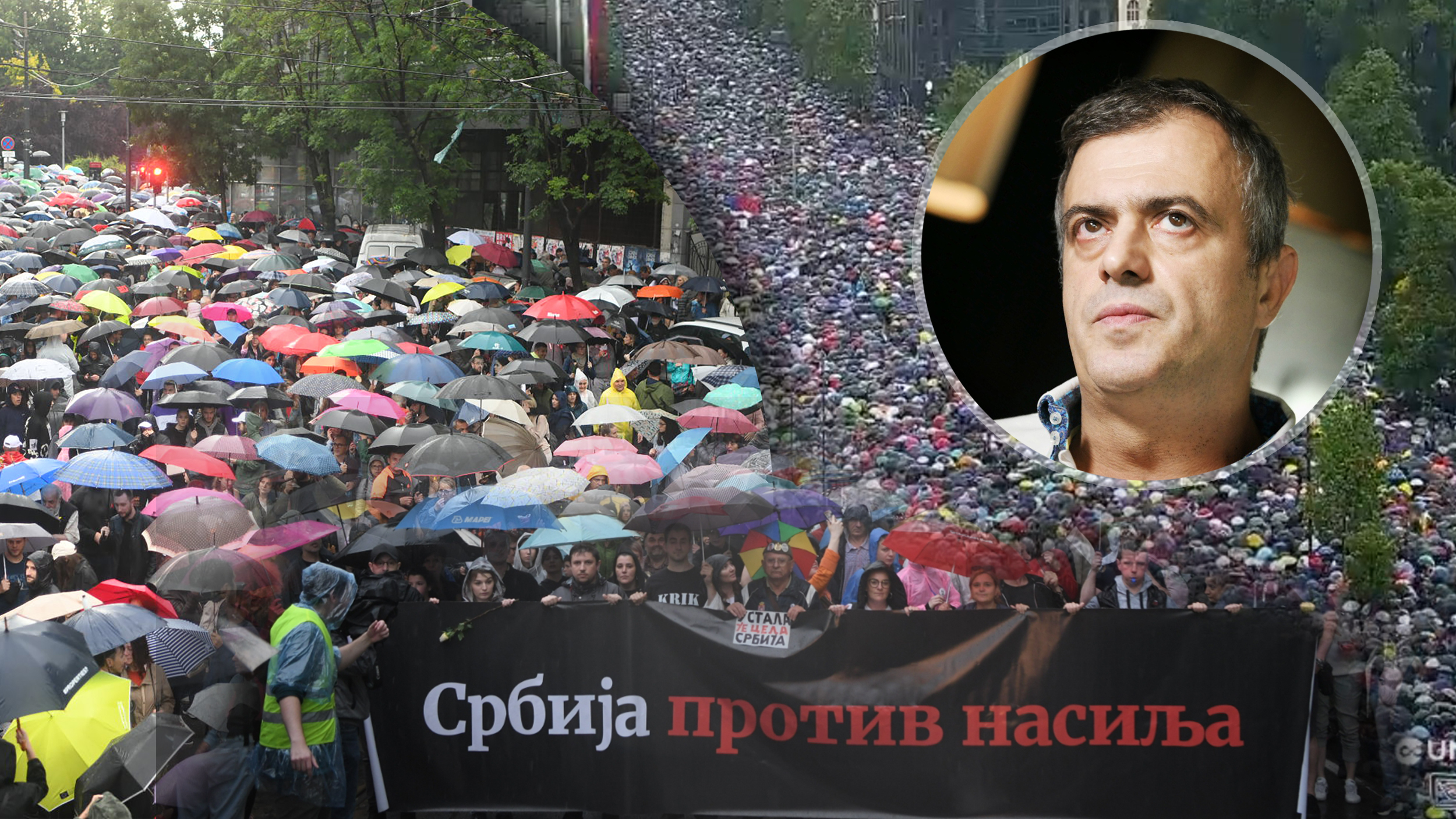 Beograd 27.05.2023. Protest protiv nasilja treci, Sergej Trifunović kombo