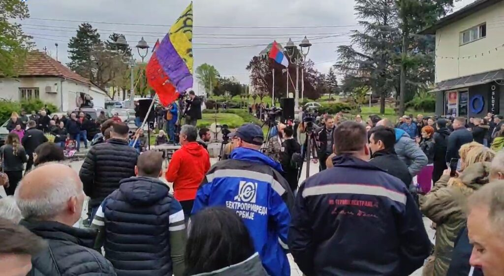 eps, protest radnika, elektrodistribucija, Lazarevac