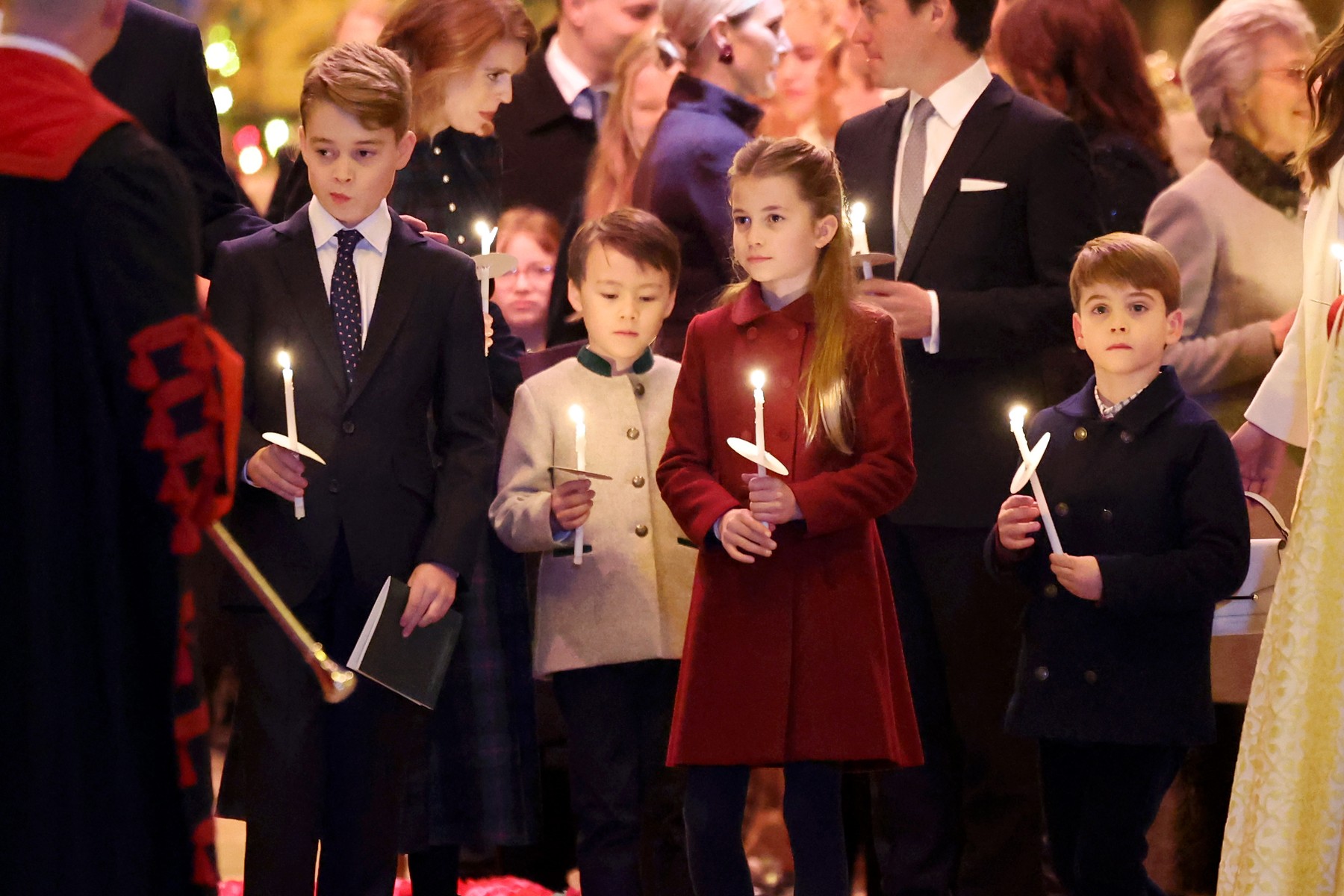 UK Royals at Christmas carol service in London