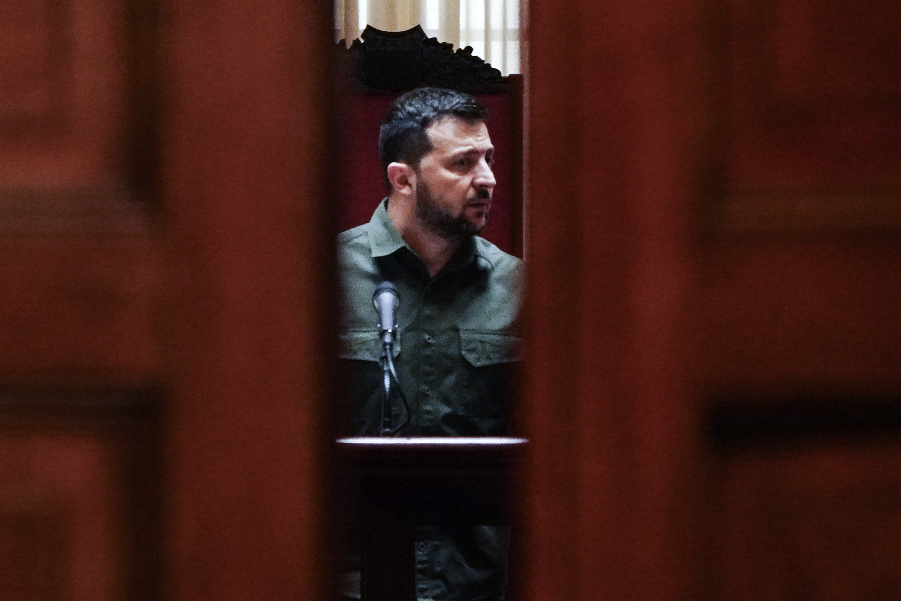 Ukrainian President Zelensky meets with members of the Congress at US Capitol