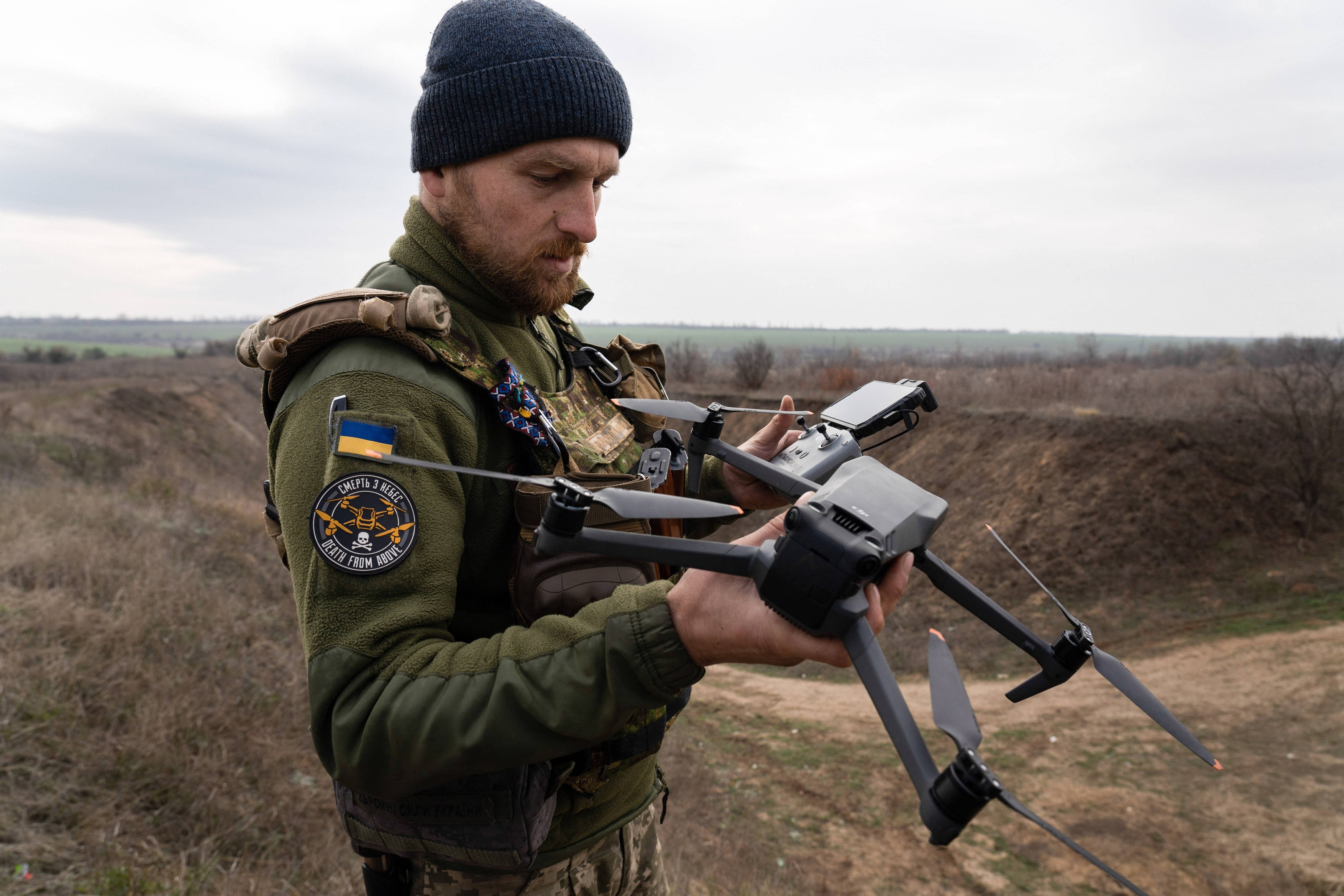 Ukrainian military training in Mykolaiv region, Ukraine - 09 Nov 2022