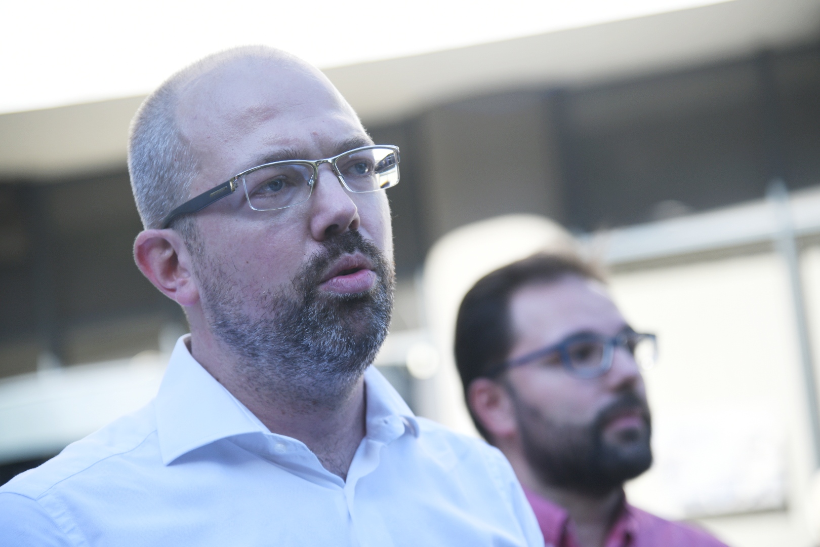 Beograd 10. septembar 2020. Konferencija za novinare ispred opstine Vracar Foto:Nemanja Jovanović/Nova.rs