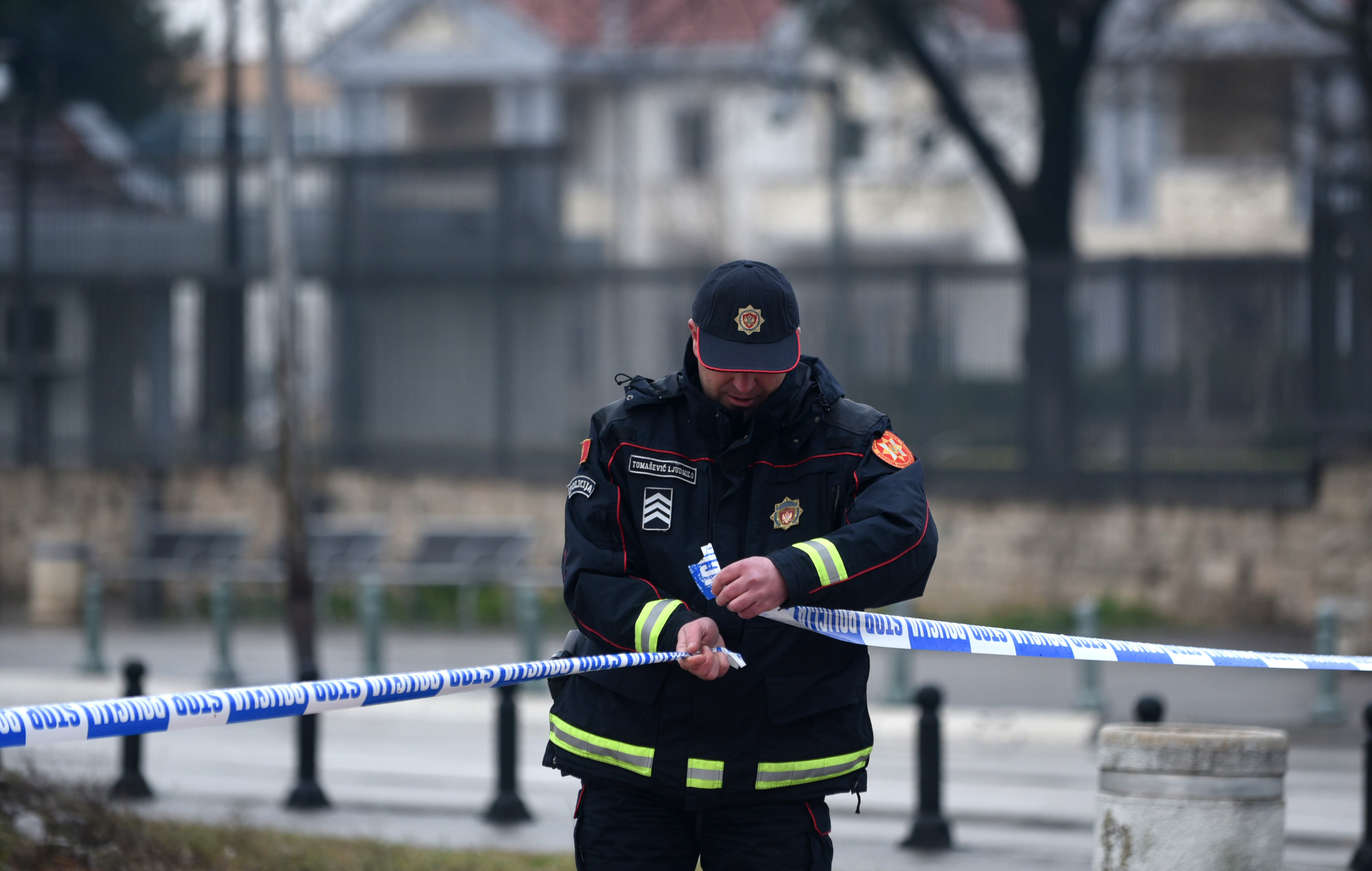 Man throws explosive then blows himself up at US Embassy in Podgorica