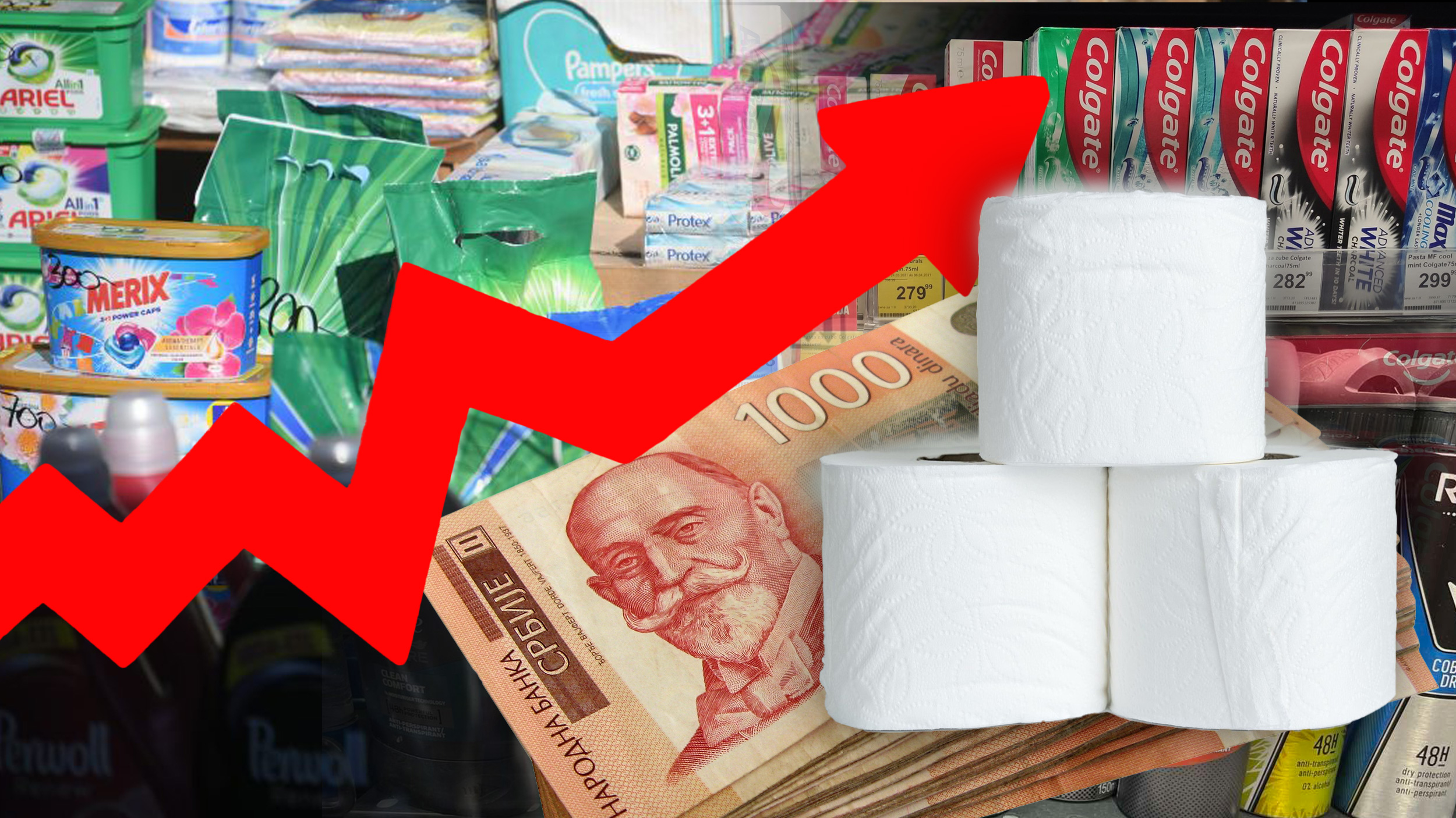 koliko je poskupela kućna hemija za godinu dana, 
 prašak, dezodorans, wc papir, pastu za zube