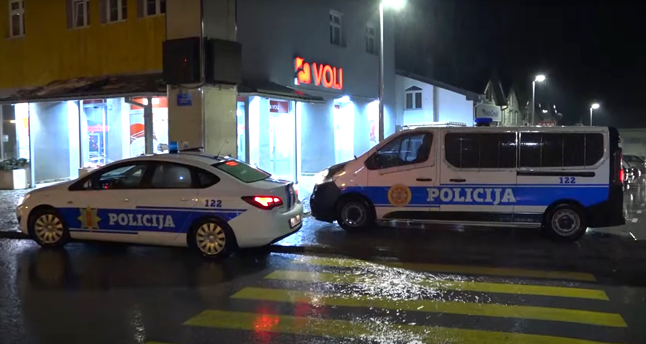 Policija Crna Gora noć