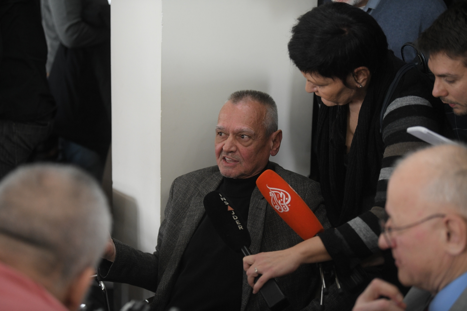 Beograd 06.02.2023. Licitacija povodom prodaje Geneks kule, Geneks kula, Genex kula, licitacija Foto: Dragan Mujan/Nova.rs