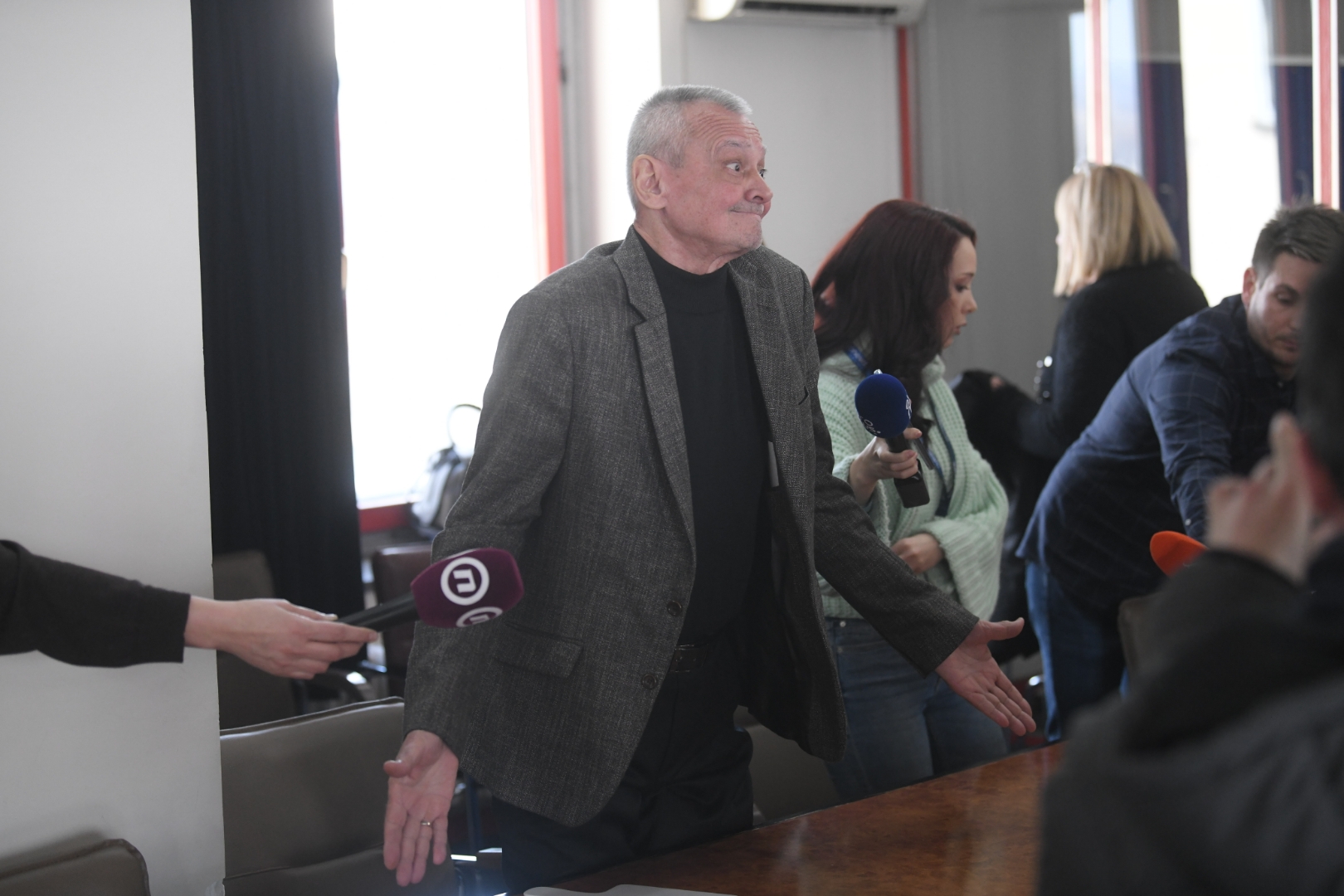 Beograd 06.02.2023. Licitacija povodom prodaje Geneks kule, Geneks kula, Genex kula, licitacija Foto: Dragan Mujan/Nova.rs