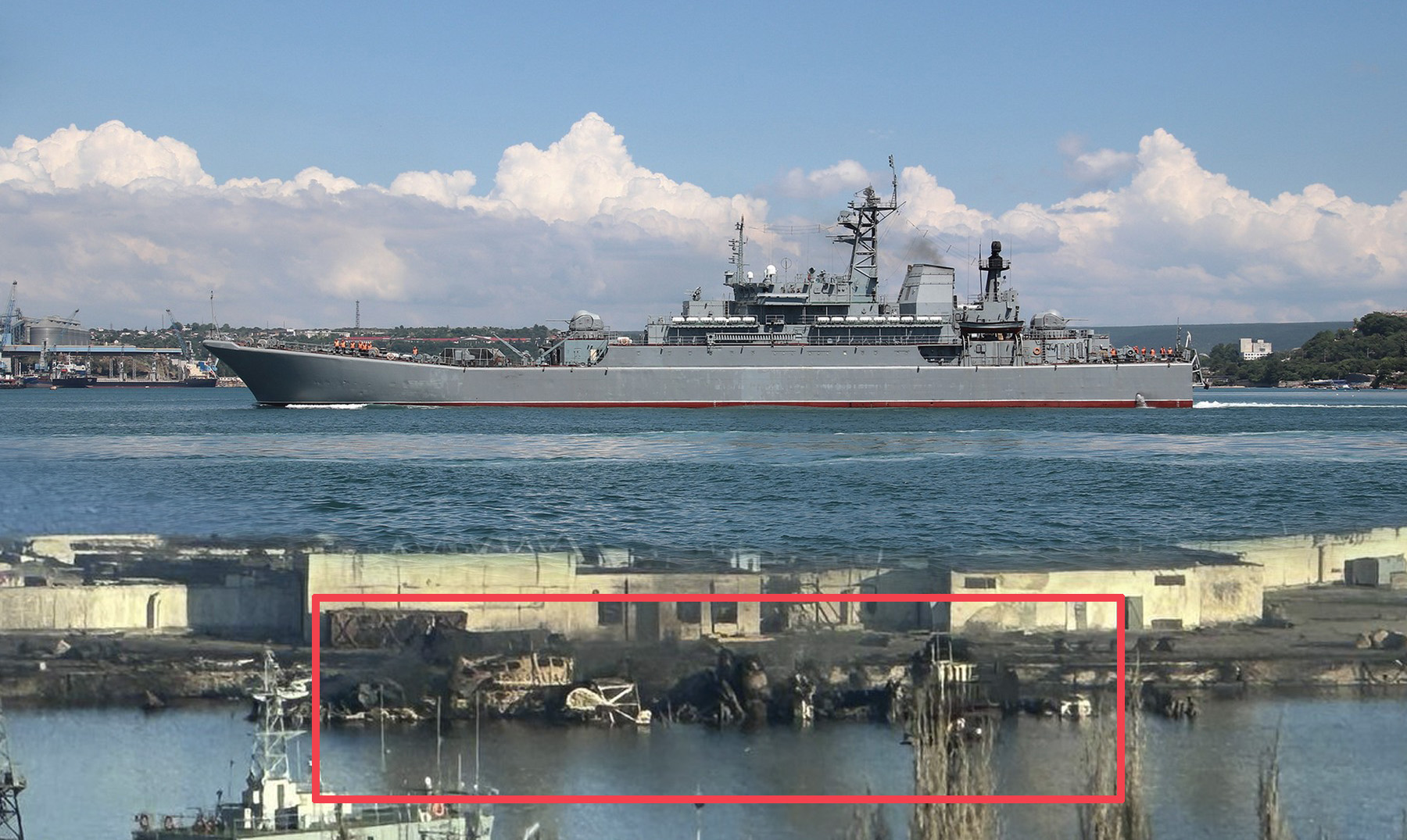 GroÃŸes amphibisches Landungsschiff Nowotscherkassk (engl. Novocherkassk)