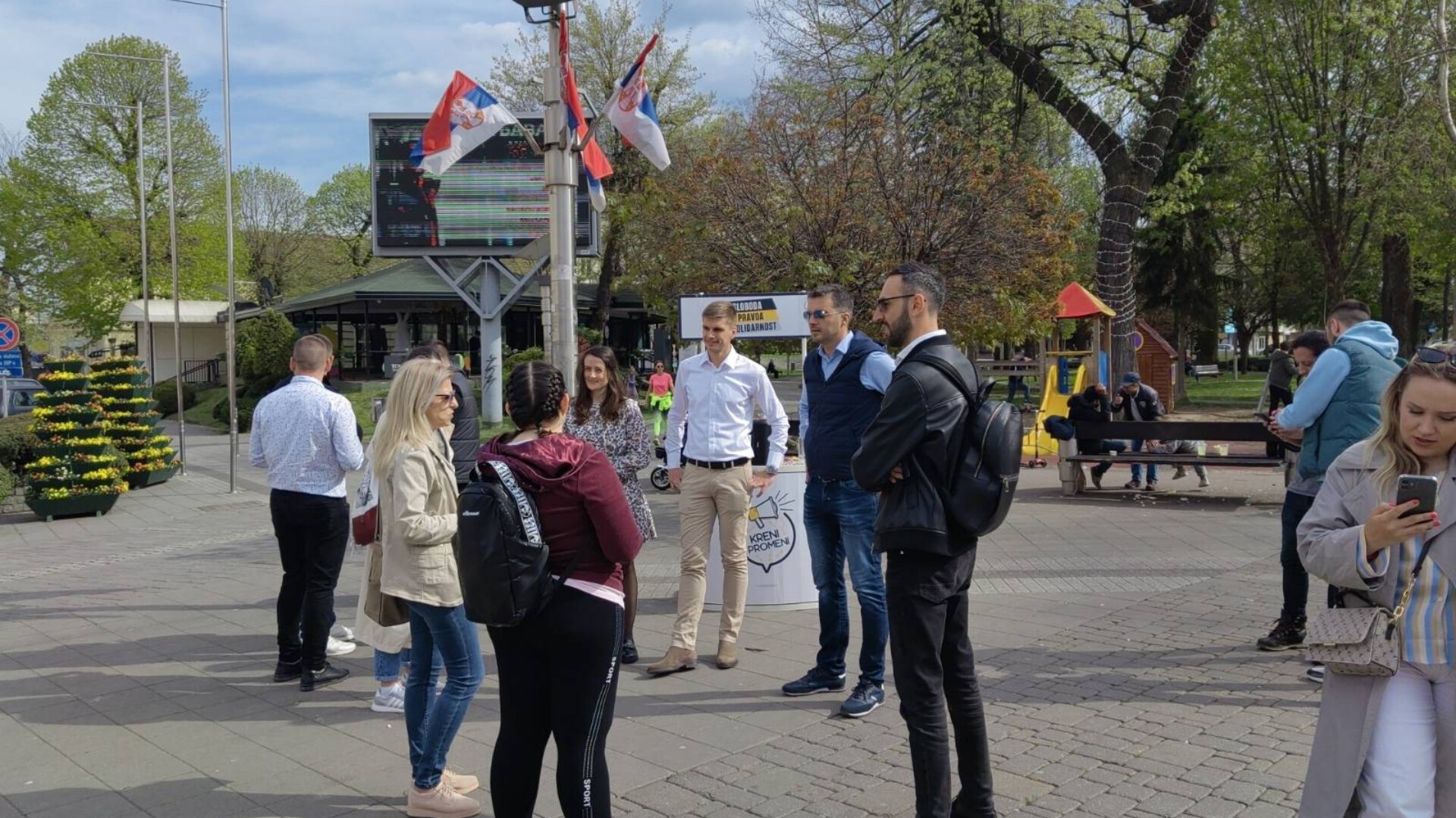 Savo Manojlović, Kreni Promeni, Sremska Mitrovica Foto: Kreni Promeni