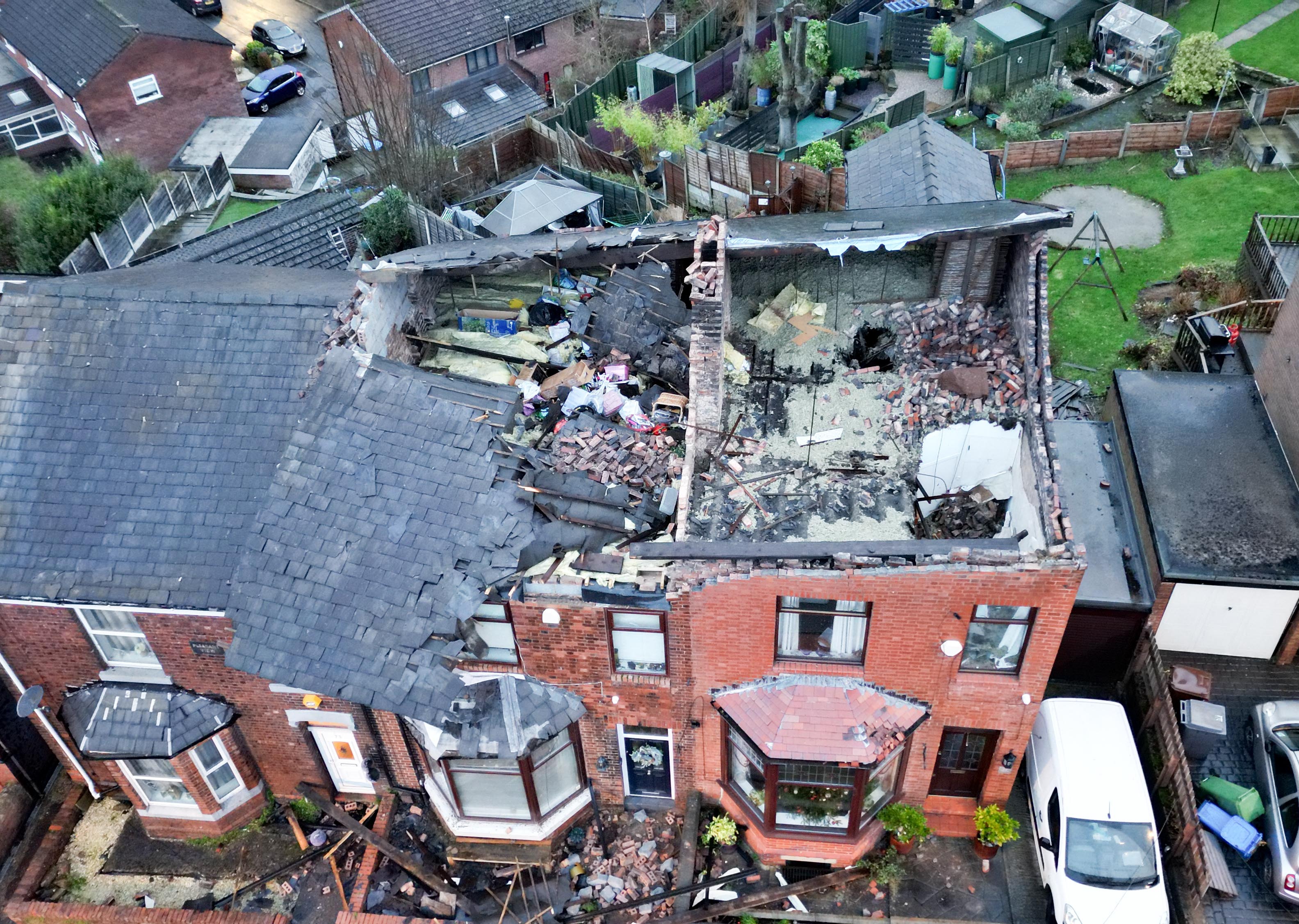Aftermath Storm Gerrit, Stalybridge, Greater Manchester, UK - 28 Dec 2023
