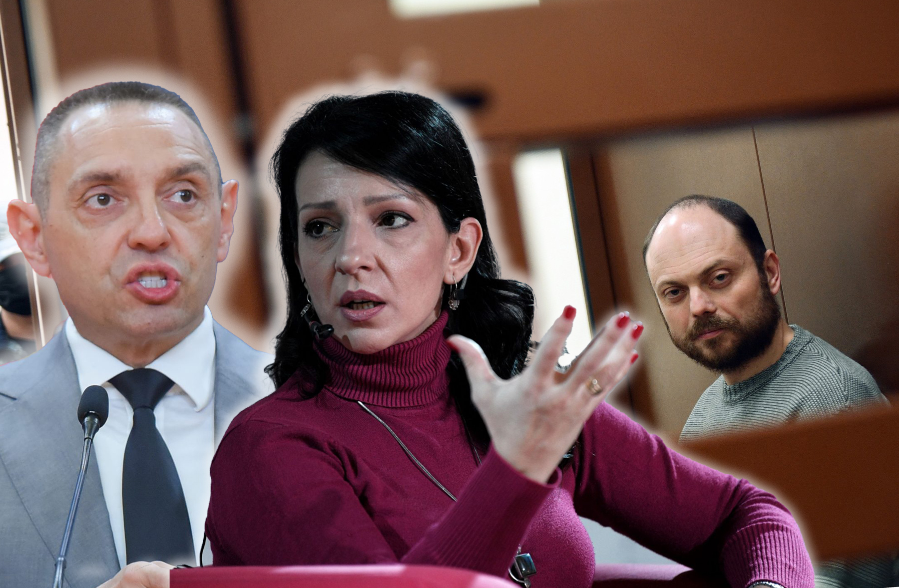 Marinika Tepić, Vladimir Kara Murza i Aleksandar Vulin