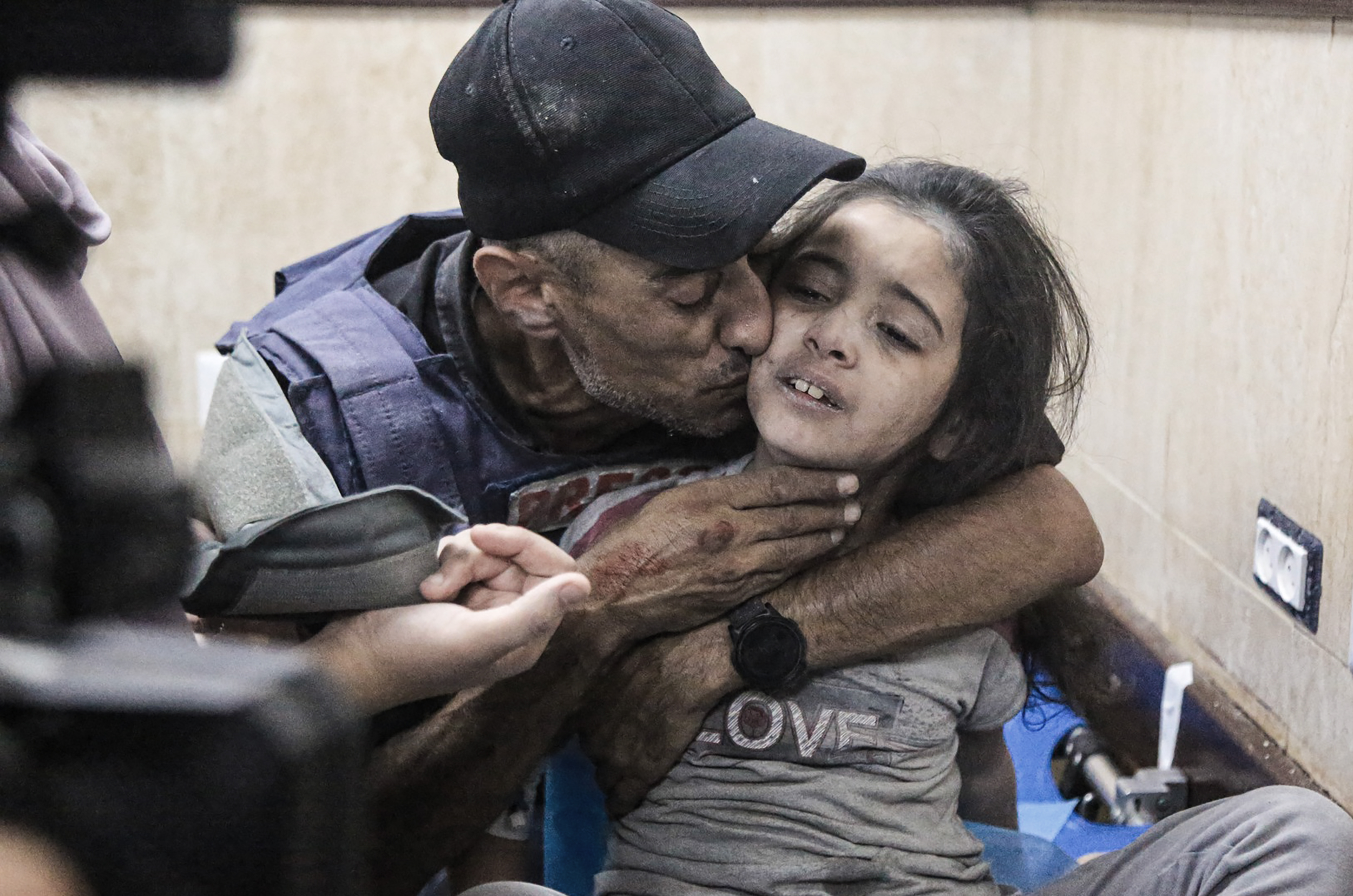Palestinian Injured are taken to Suheda al-Aqsa Hospital (Al-Aqsa Martyrs Hospital) in Deir al-Balah