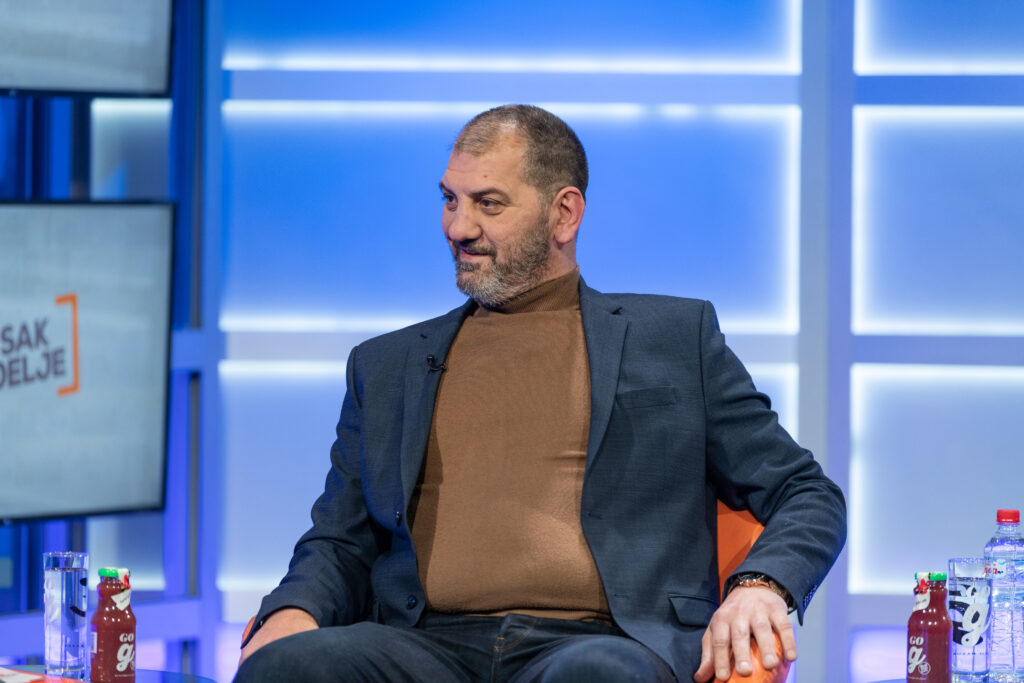 Beograd 23.04.2023. Miloš Bešić. Utisak nedelje, emisija Foto: Ivan Dinić/Nova
