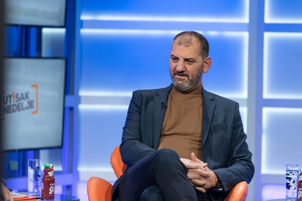 Beograd 23.04.2023. Miloš Bešić. Utisak nedelje, emisija Foto: Ivan Dinić/Nova