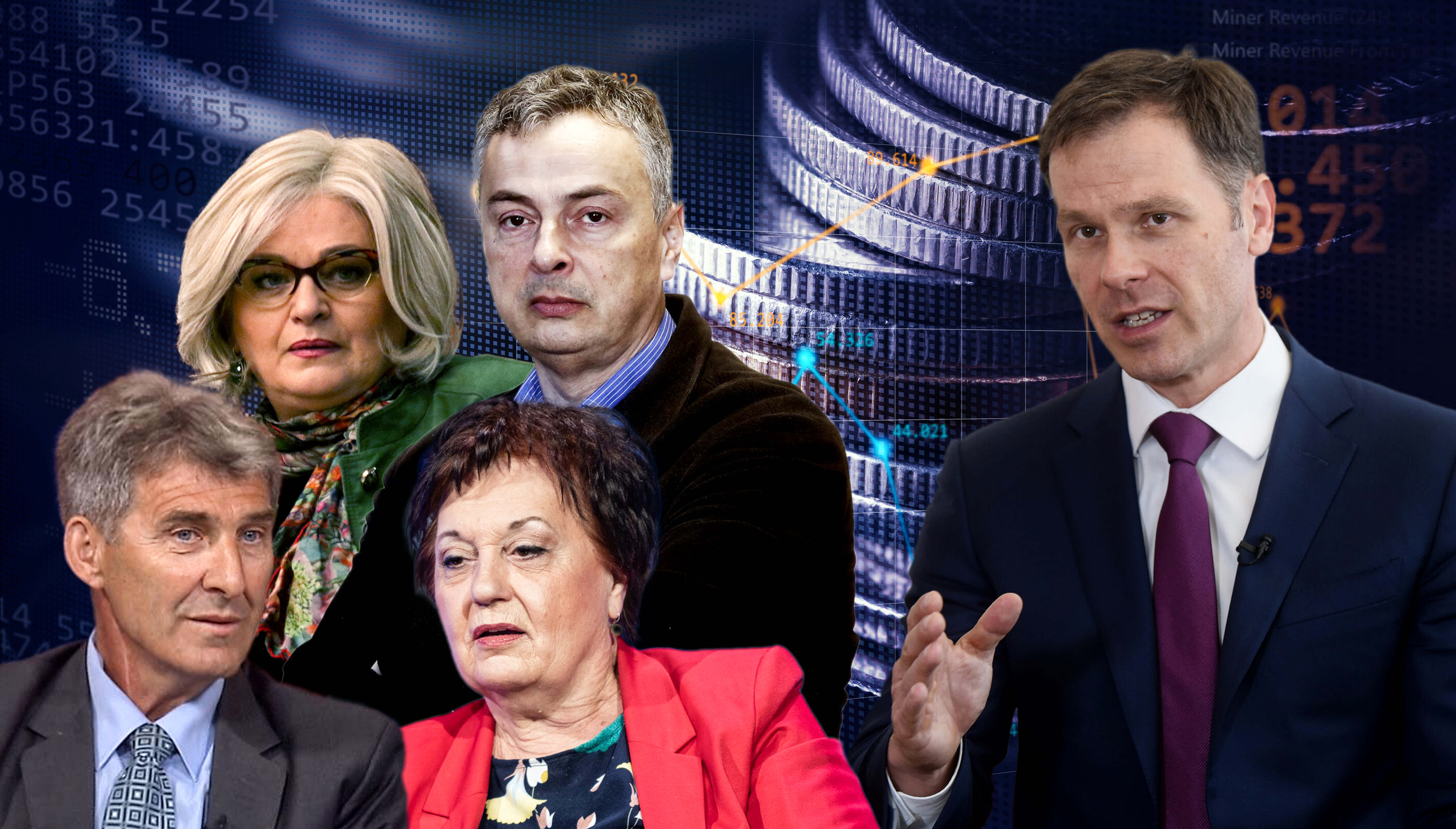 Double,Exposure,Image,Of,Coin,Stacks,On,Technology,Financial,Graph