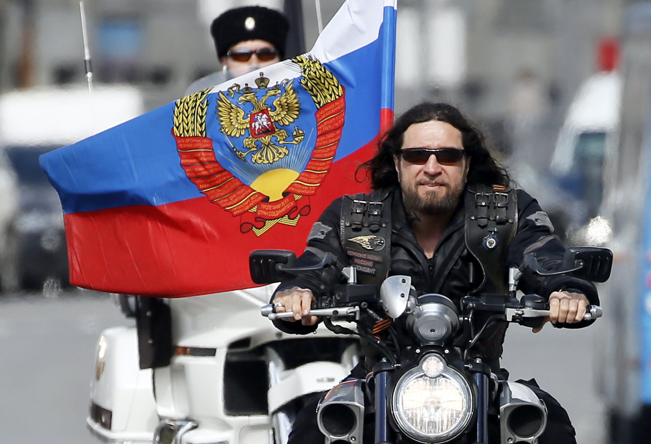 Russian motorcycle club 'Night Wolves' tour from Moscow to Berlin