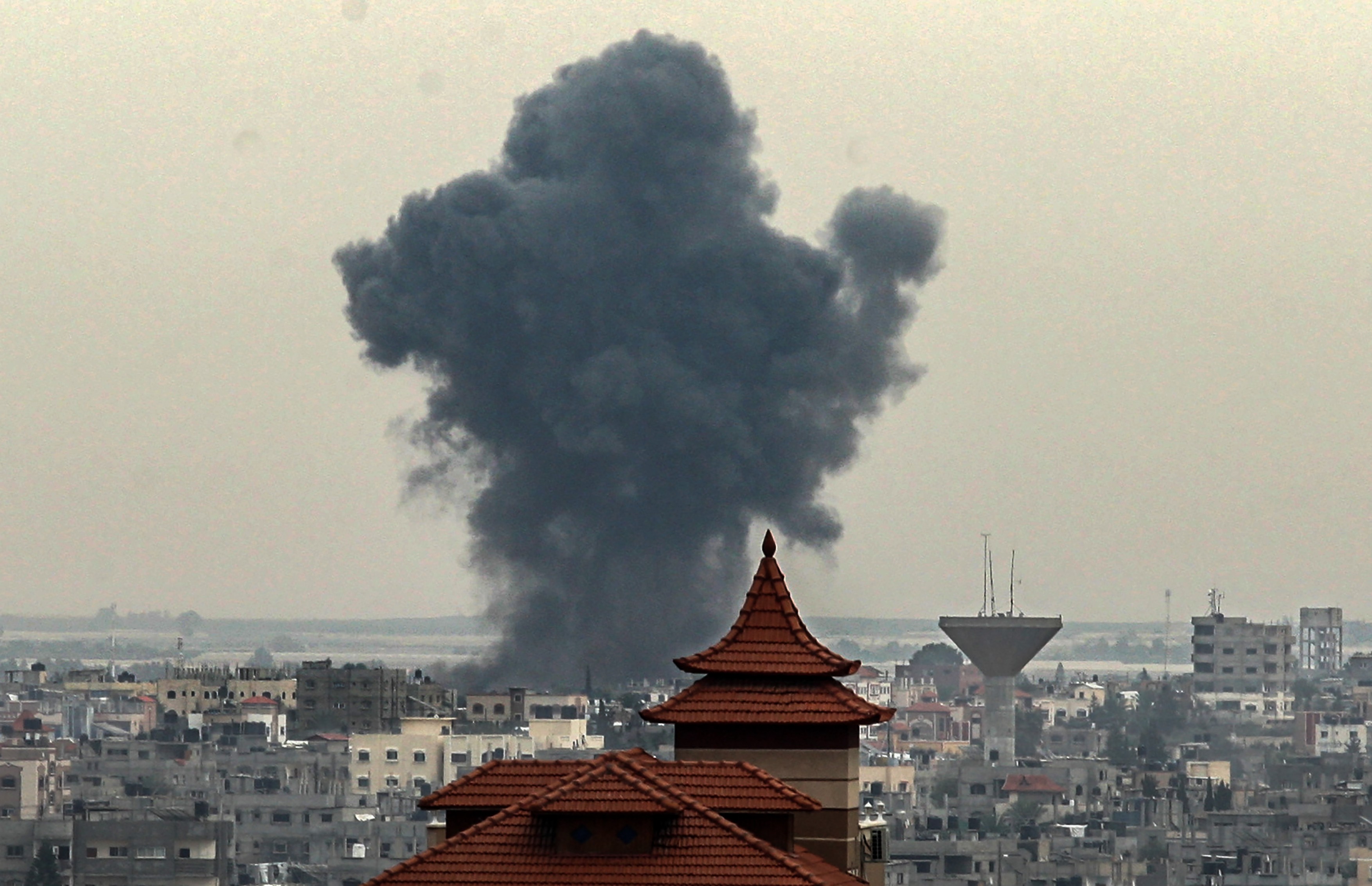 An Israeli Air Strike in Gaza