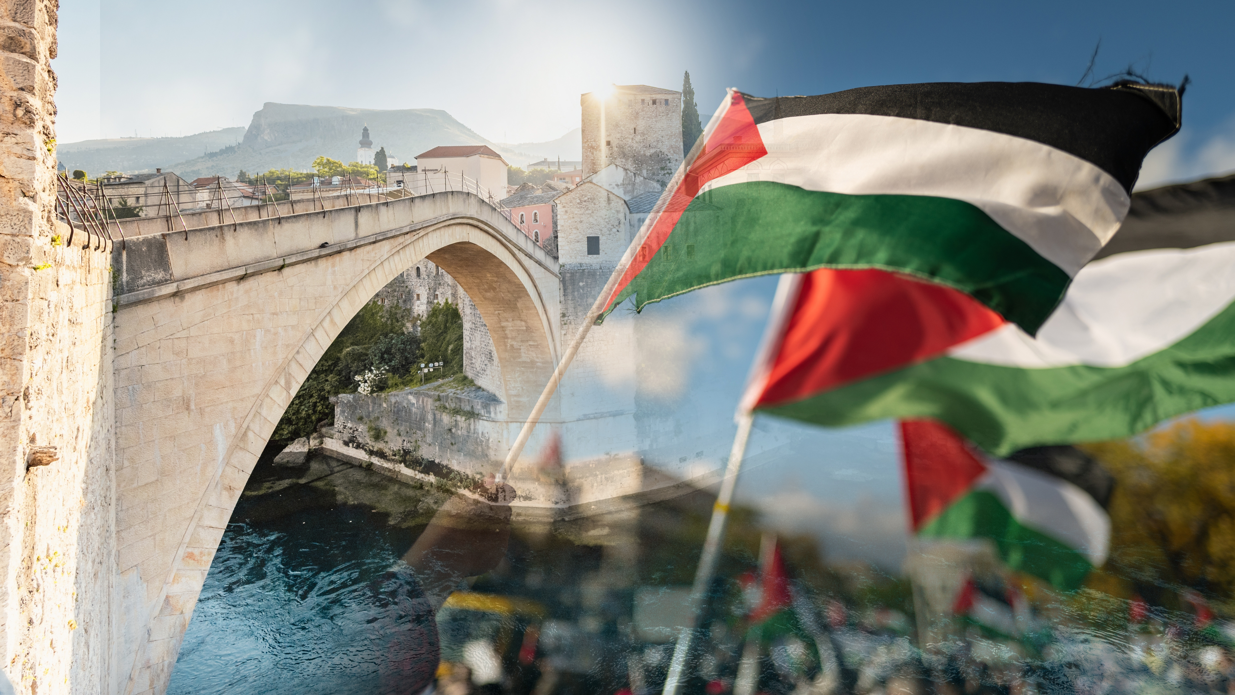 Mostar, Palestina, kombo Foto: Shutterstock/Volodymyr TVERDOKHLIB