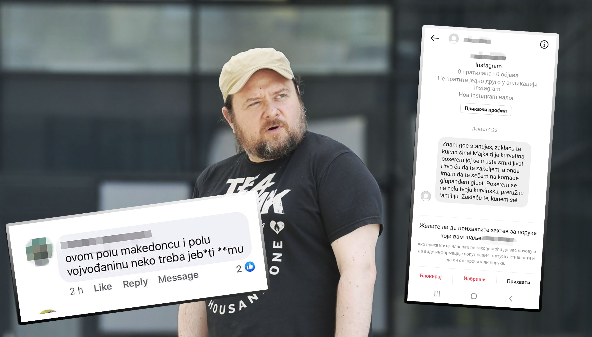 Marko Vidojković  pretnje smrcu
