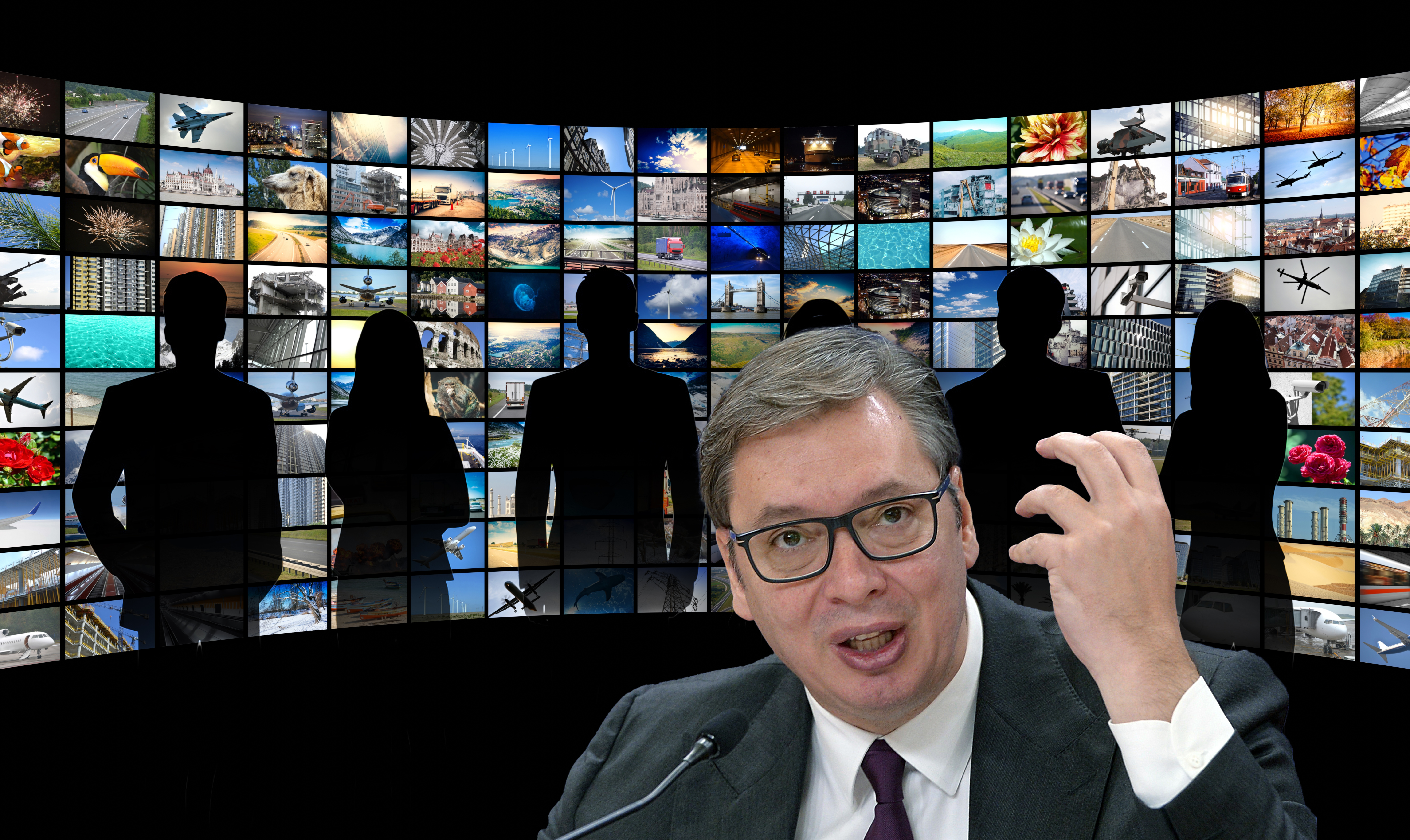 Wall,Of,Screens,-,Streaming,Media,,Cable,,Internet,Concept,-