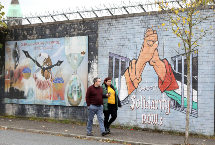 BRITAIN-NIRELAND-ISRAEL-PALESTINIANS-CONFLICT