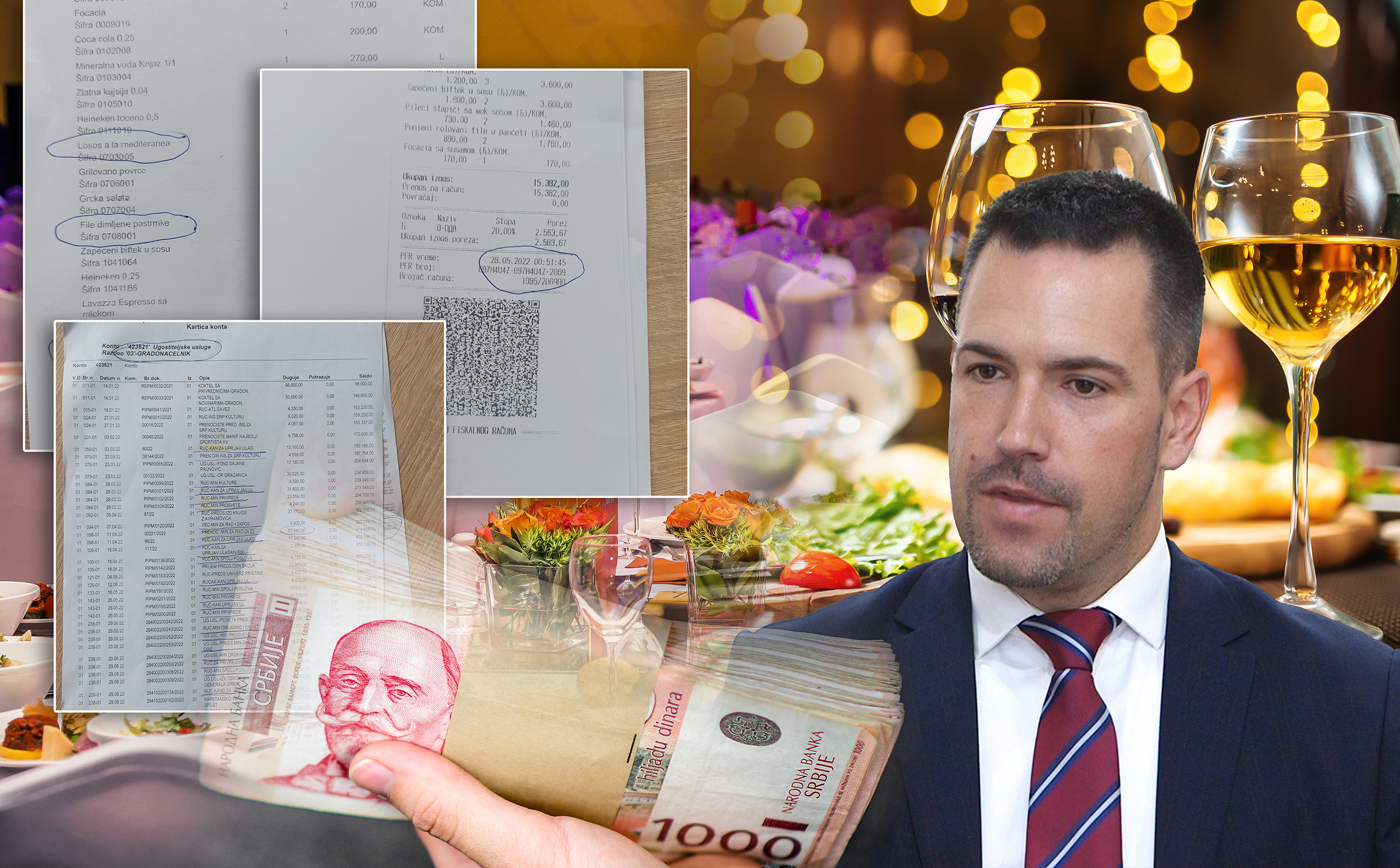 Predrag Terzić Gradonačelnik Kraljeva troši milione u kafanama