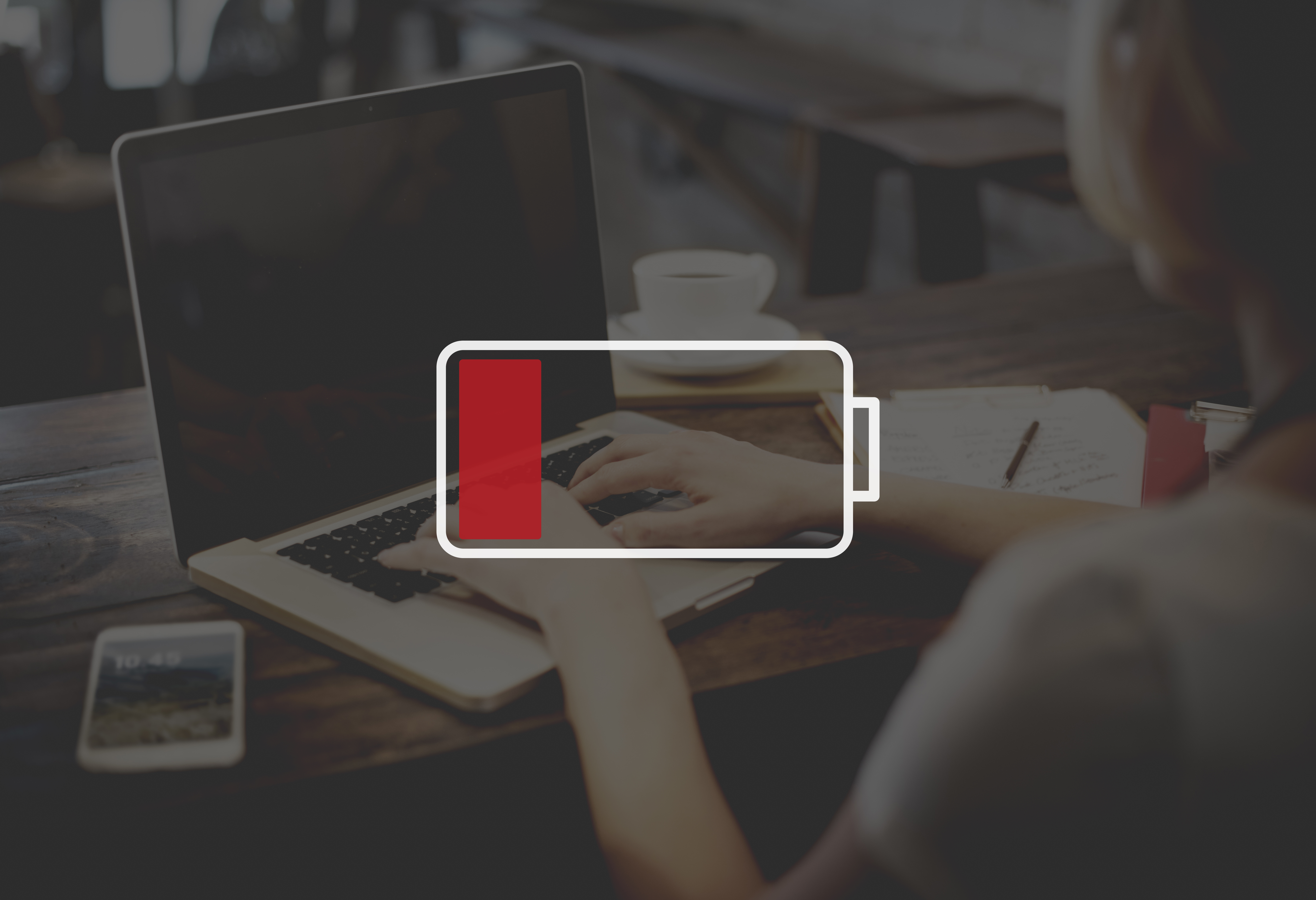 Low,Battery,Technology,Electricity,Exhausted,Concept