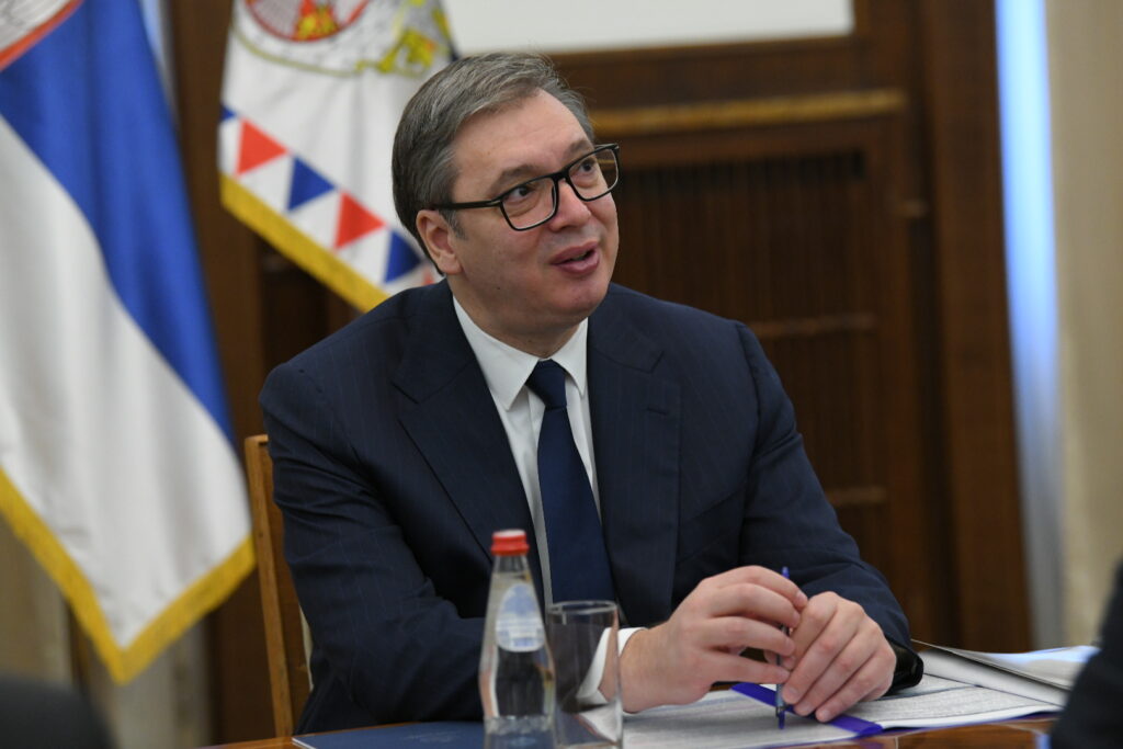 Beograd, 7.novembar 2023.
Sastanak Aleksandra Vučića sa ministrom spoljnih poslova Azerbejdzana, Aleksandar Vučić, 
Foto: Amir Hamzagić/Nova.rs