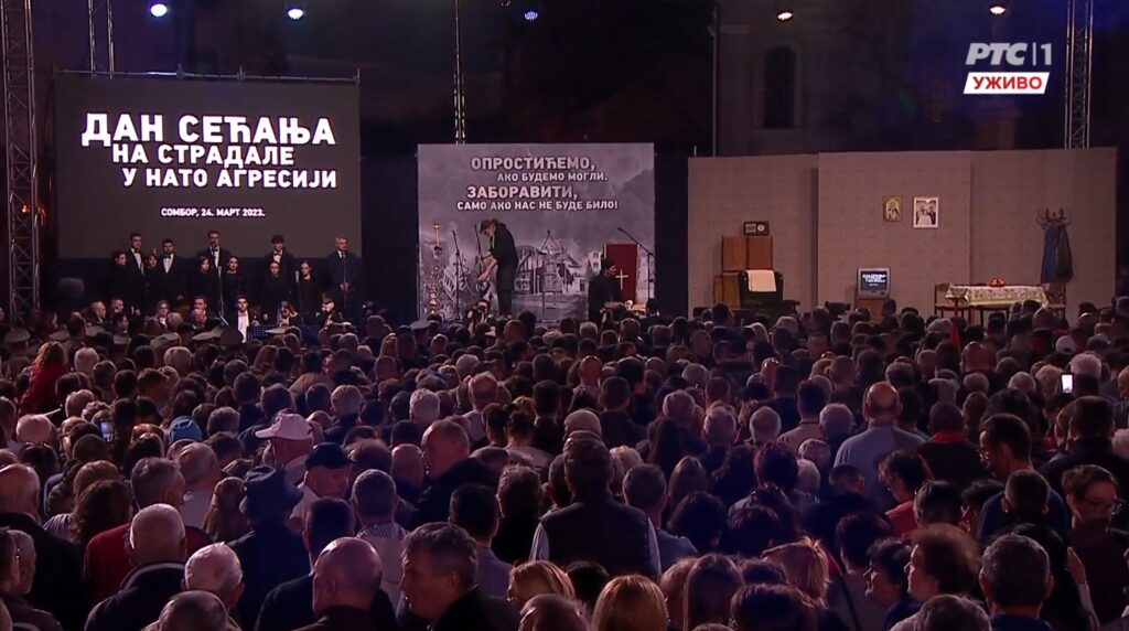 Dan sećanja na stradale u Nato agresiji, Foto: Printscreen/RTS