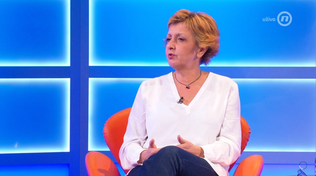 Biljana Stojković, emisija Utisak nedelje Foto: Nova
