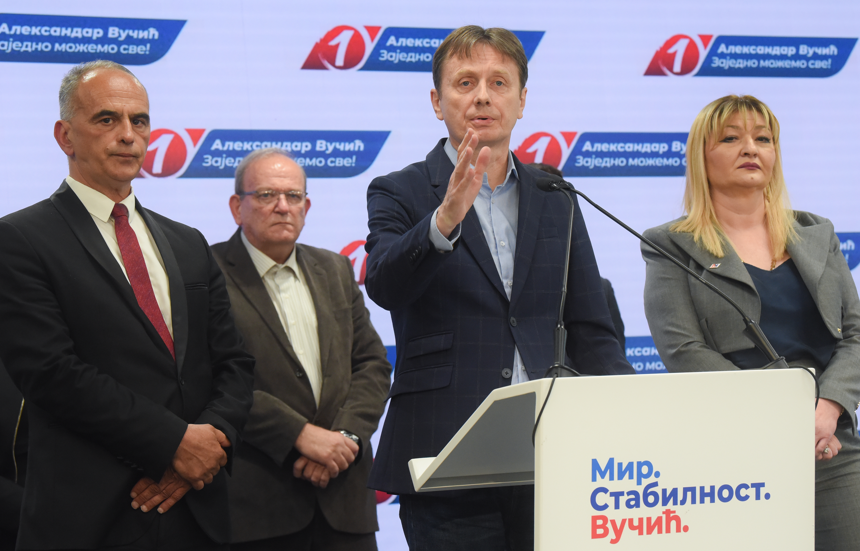 Beograd, 29. marta 2023 - Predsednik Izvrnog odbora Srpske napredne stranke Darko Gliic odrace konferenciju za novinare. FOTO TANJUG/ MILO MILIVOJEVIC/bs