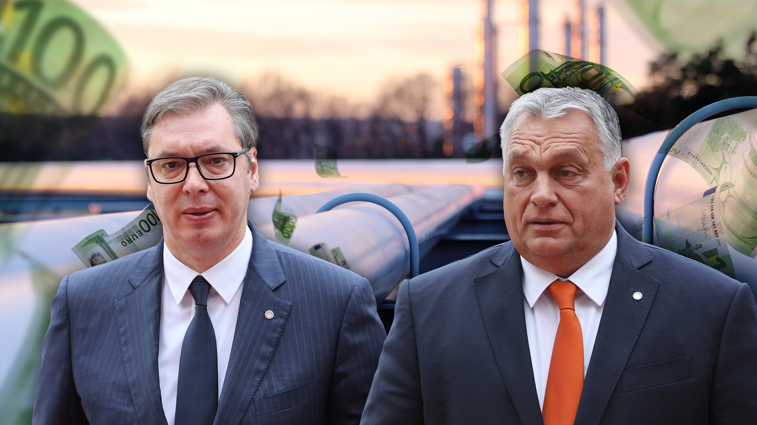 Vučić, Orban, Naftovod, Euri, , 200 miliona evra