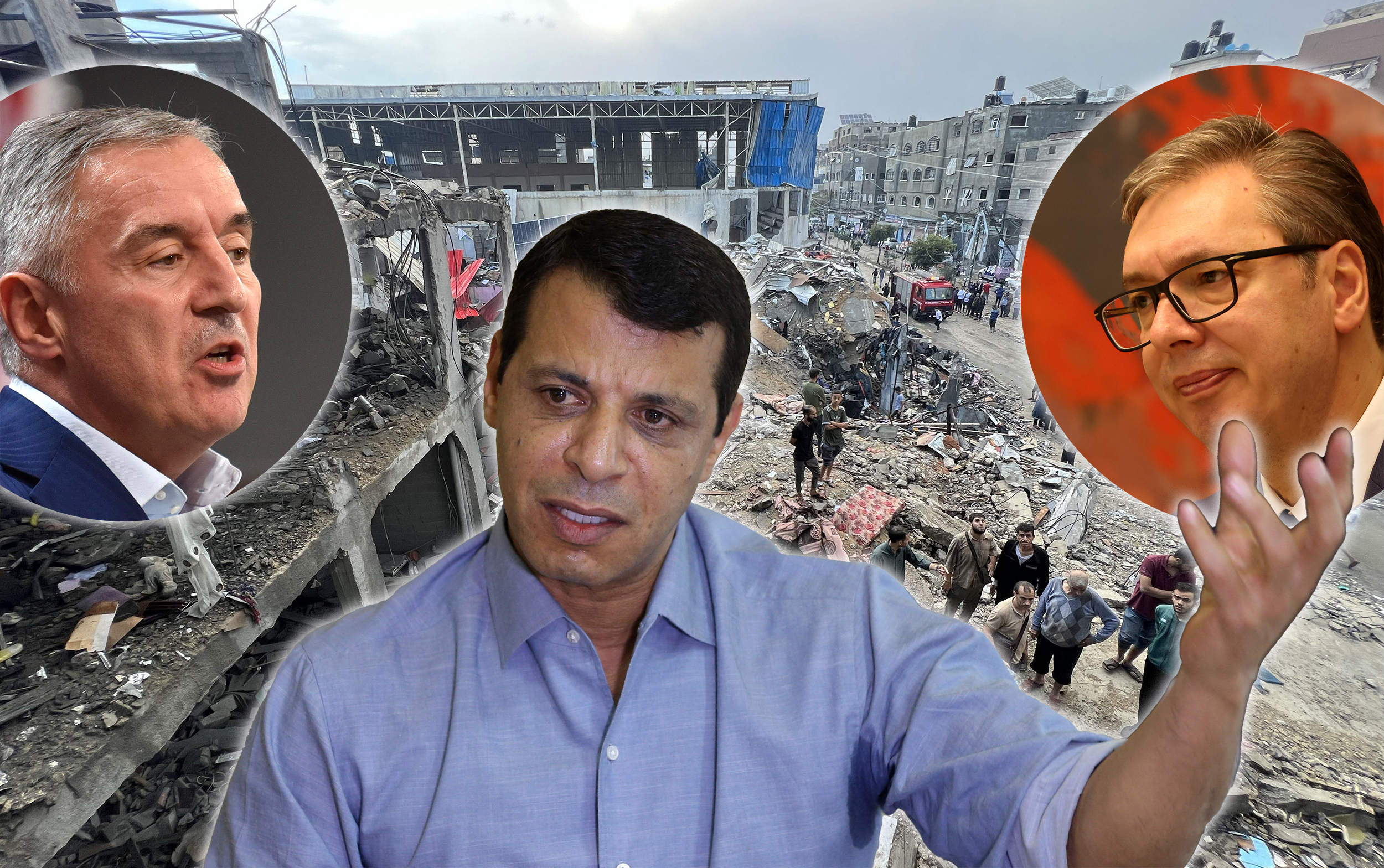 Gaza, rat, Mohammed Dahlan , Milo Đukanović, Aleksandar Vučić kombo
