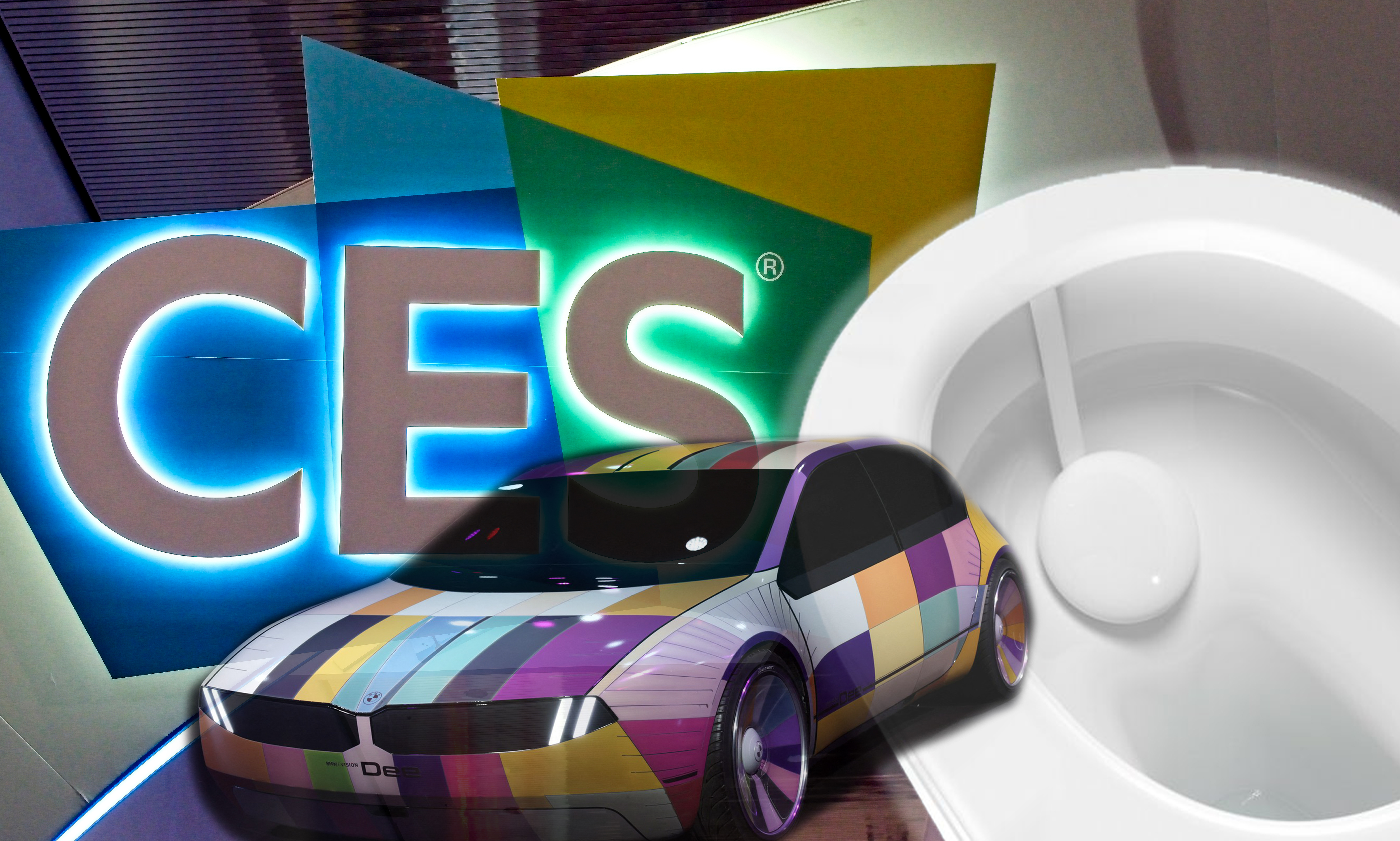 Las Vegas, NV, USA, Jan. 8, 2019: A sign wlecomes visitors to the annual 2019  Consumer Electronics Show (CES) in Las Vegas, showcasing thousands of electronic products and innovations.