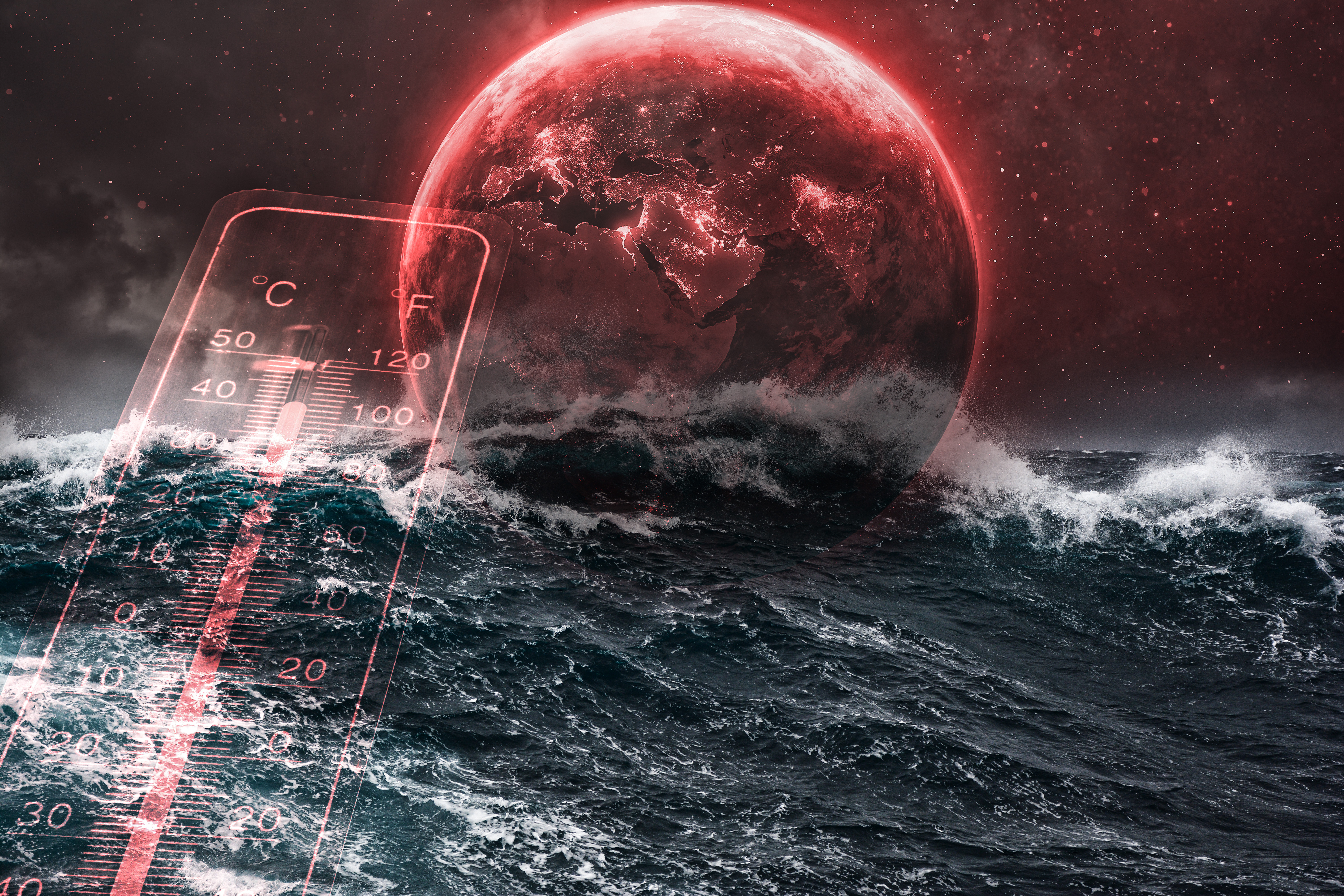 Apokalipsa ocean wave in the indian ocean during storm