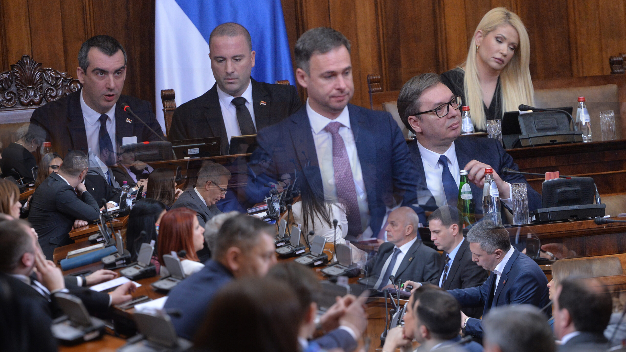 Skupština, Miroslav Aleksić, Aleksandar Vučić, kombo Foto: TANJUG/ ZORAN ŽESTIĆ