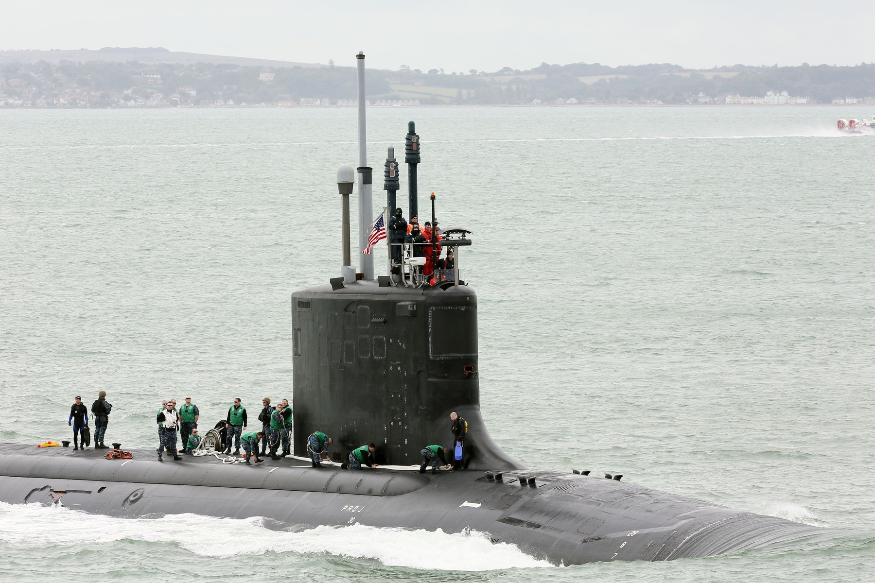 USS Missouri attack submarine docking at Portsmouth, Britain - 17 Sep 2013