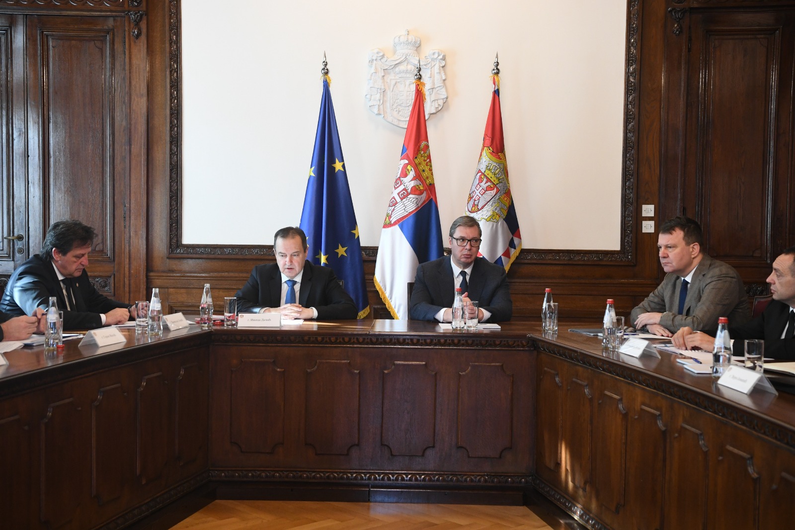 Bratislav Gašić, Ivica Dačić, Aleksandar Vučić, Igor Mirović