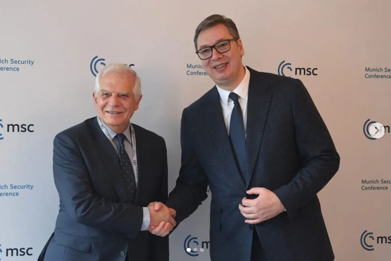 Aleksandar Vučić i Žozep Borelj