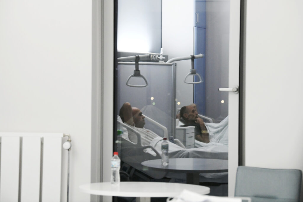 Beograd 06.01.2023 Urgentni centar. Pacijenti Goran Vasic ( stariji) Almir Demirovic (mladji celavi)