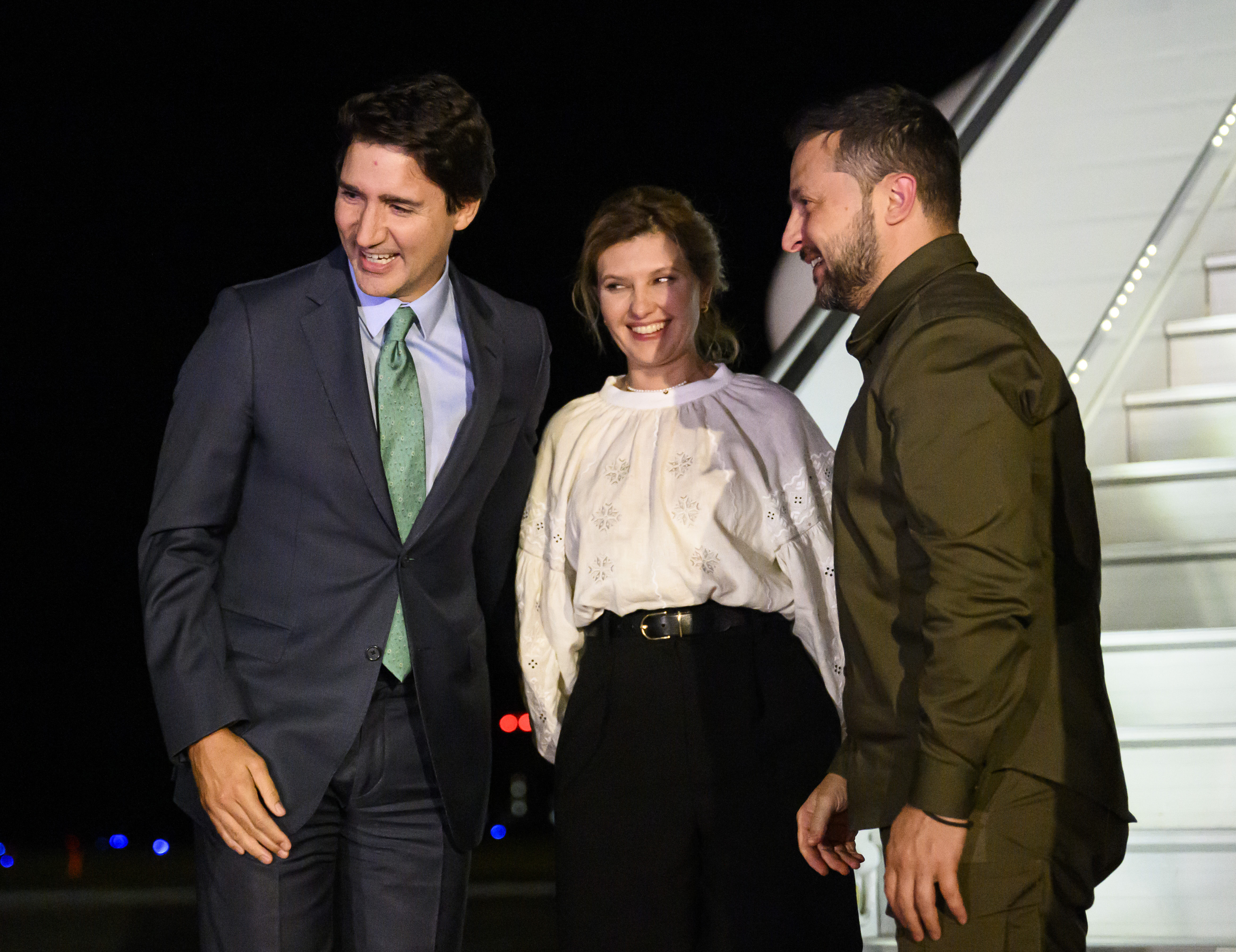 Justin Trudeau, Volodymyr Zelenskyy, Olena Zelenska