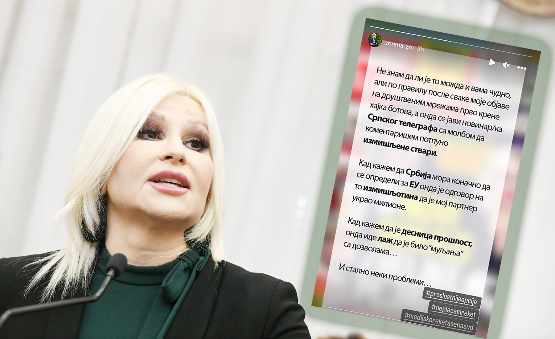 Beograd 24. oktobar 2022. Konferencija za novinare bivse ministarke Zorana Mihajlovic Foto:Vesna Lalić/Nova.rs