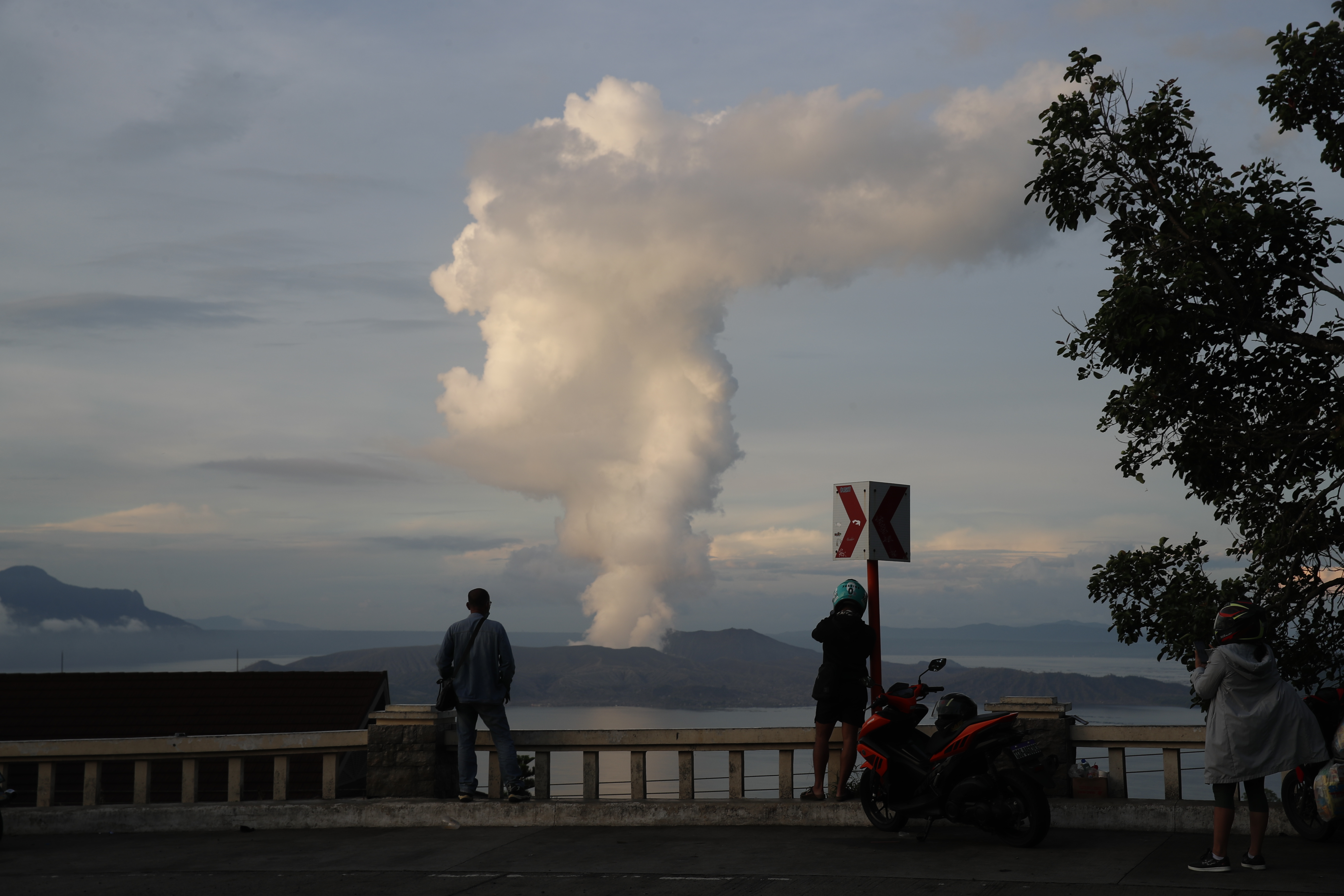 Rumbling Taal volcano in Batangas province
