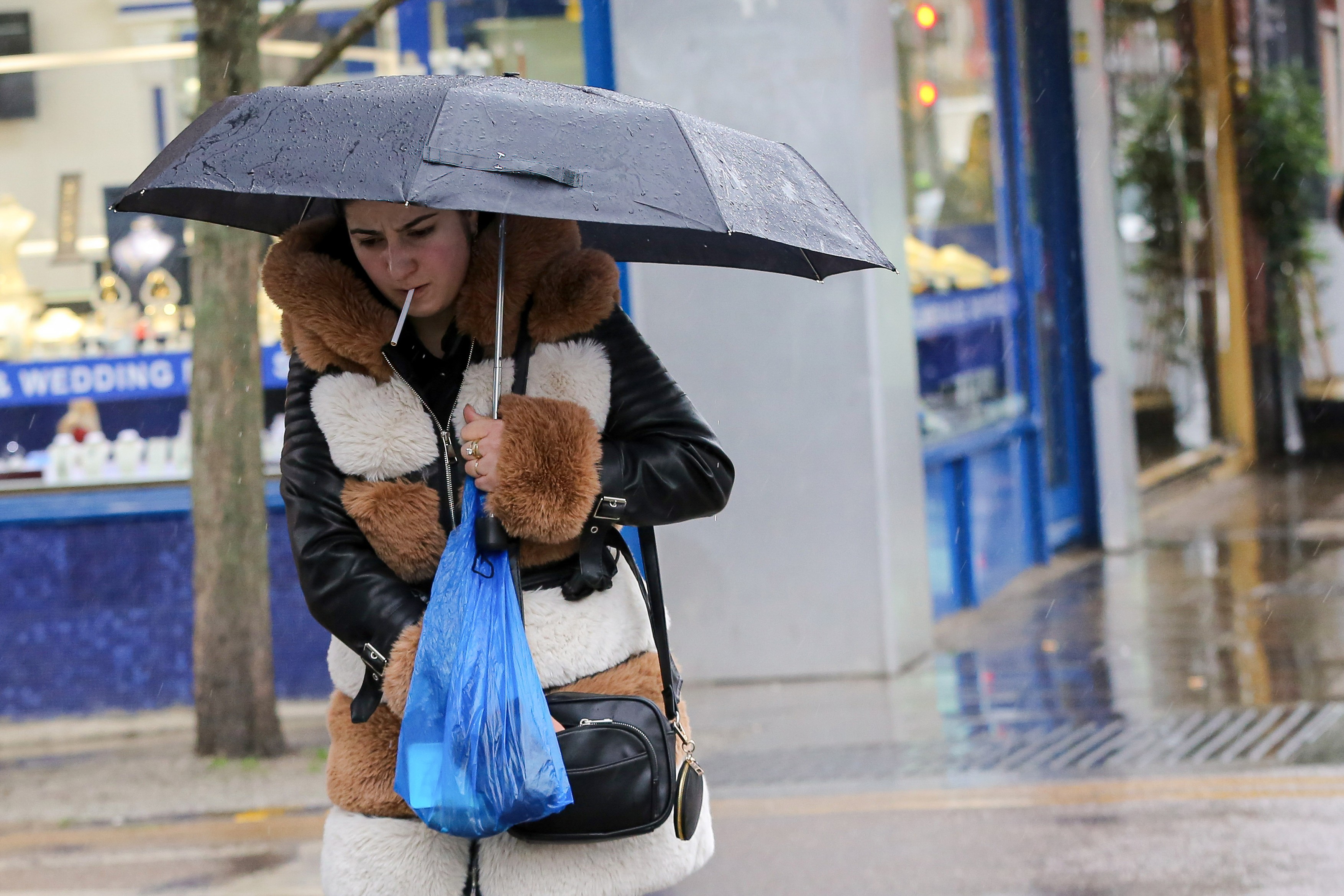 People smoking in London, UK - 15 Feb 2022
