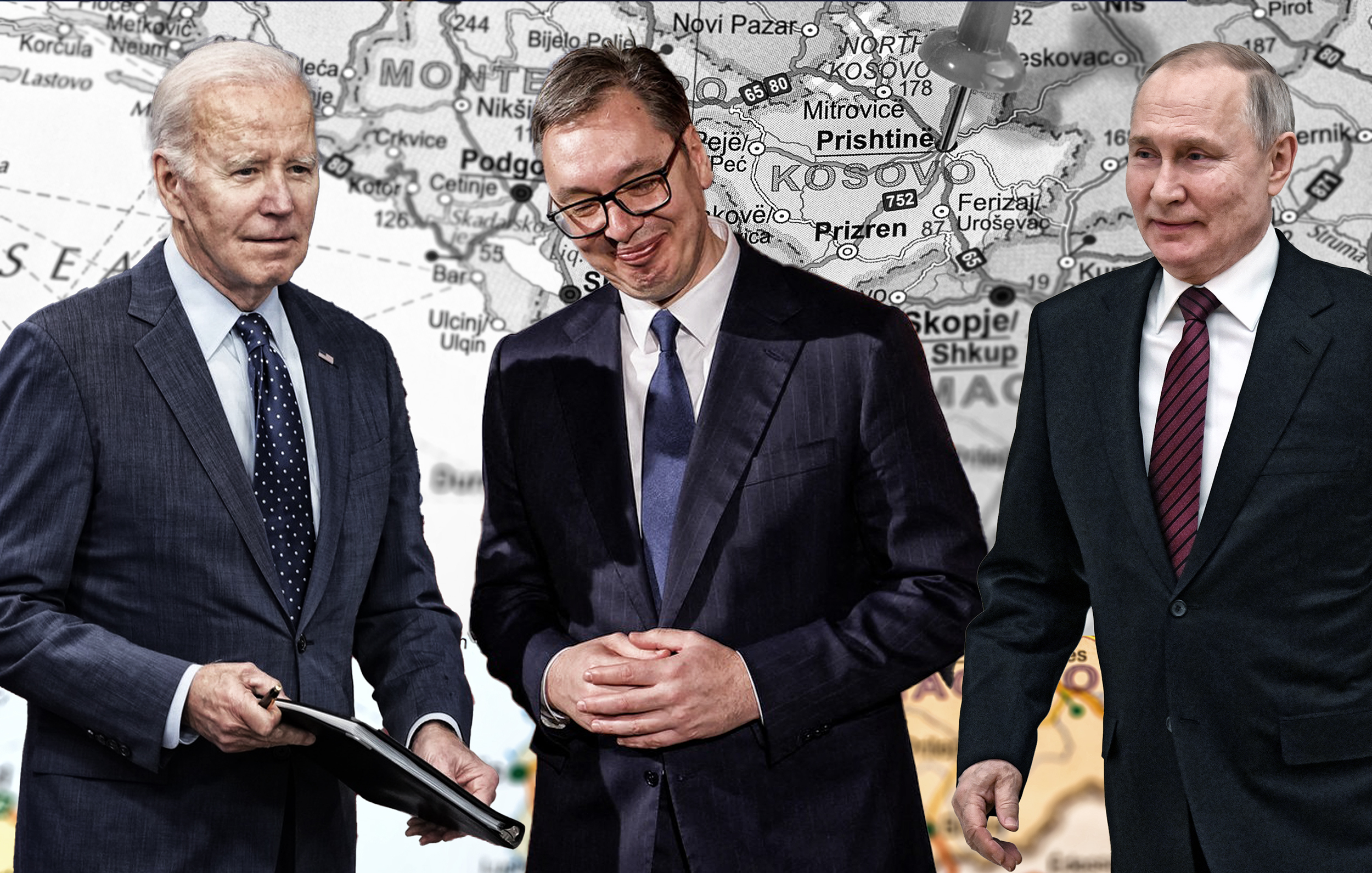 Prishtine,Pinned,On,A,Map,Of,Kosovo