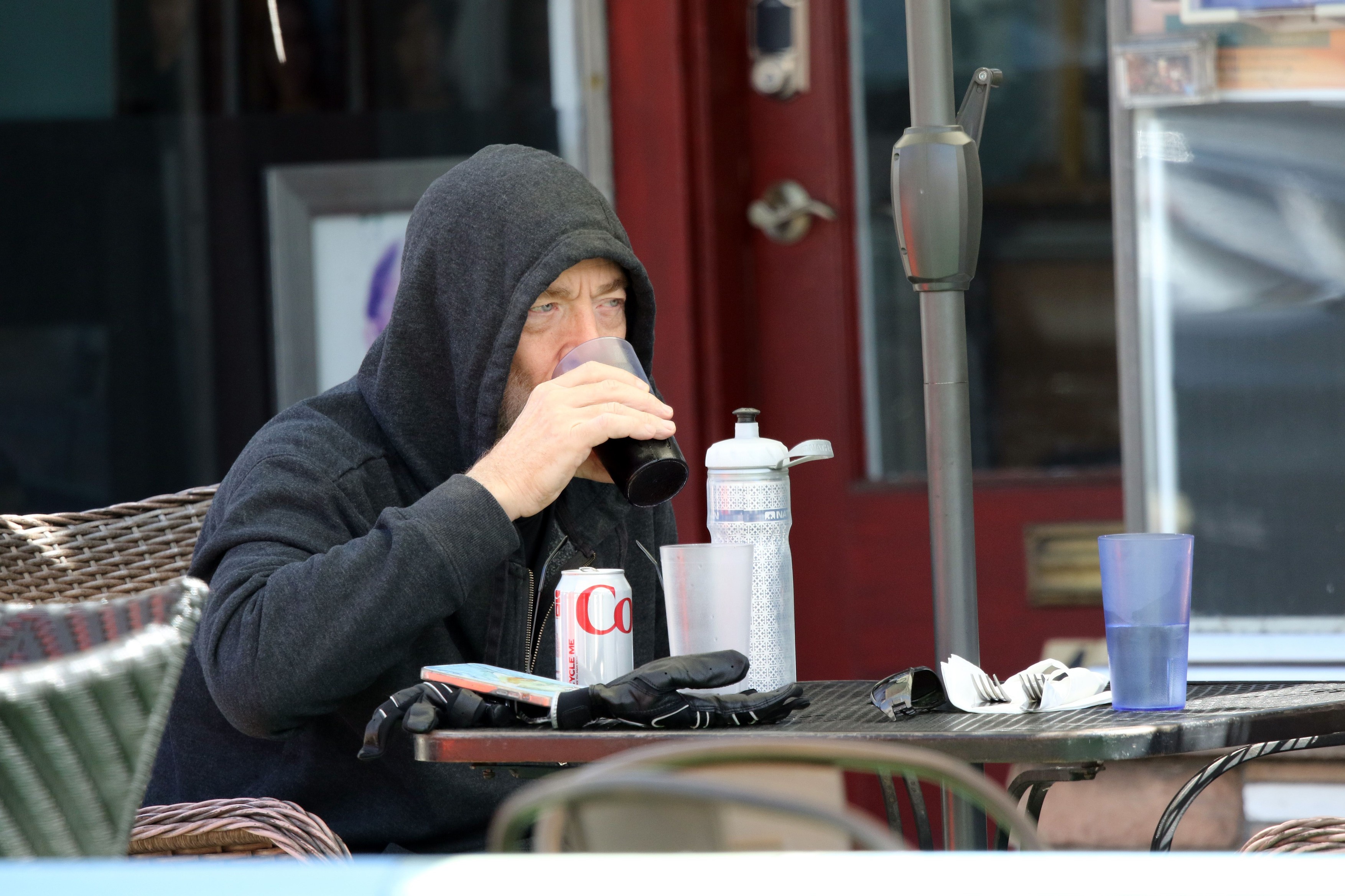 EXCLUSIVE: JK Simmons gets a mouth full!